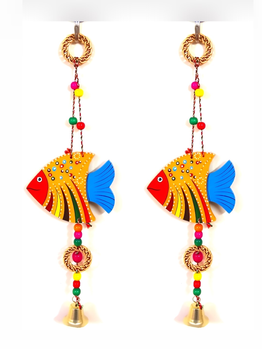 

Sohibe 2Pcs Yellow & Red Printed Wall Hanging