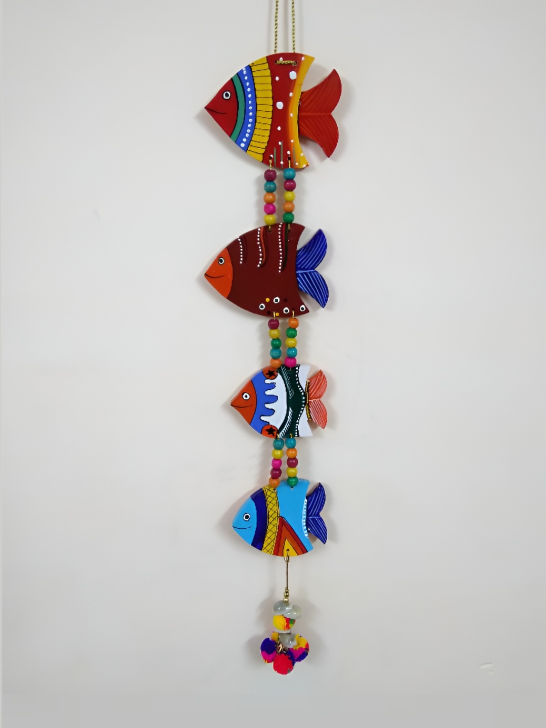 

Sohibe Red & Blue Printed Wall Hanging