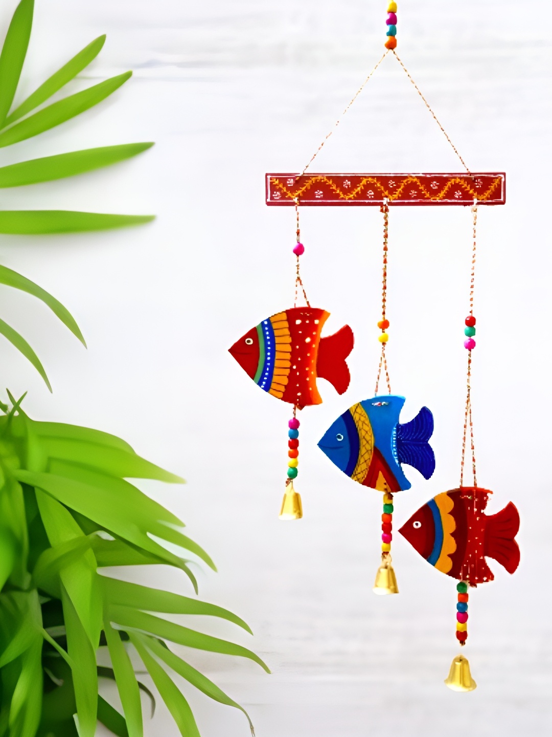 

Sohibe Red & Blue Printed Wall Hanging