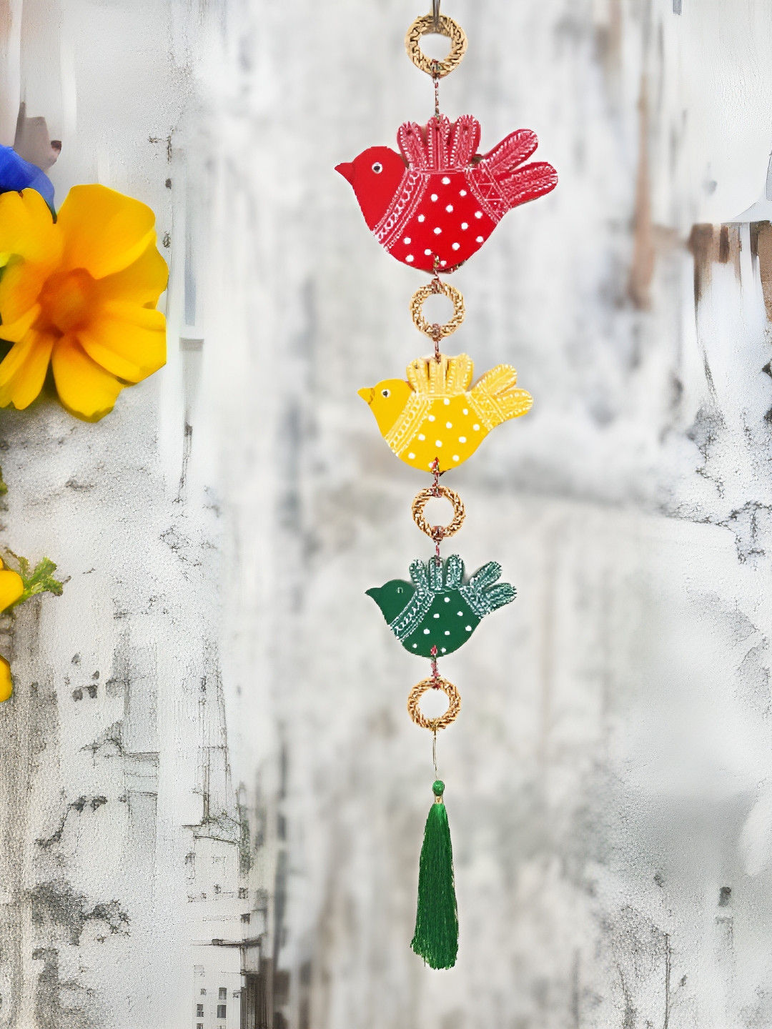 

Sohibe Red & Green Printed Wall Hanging