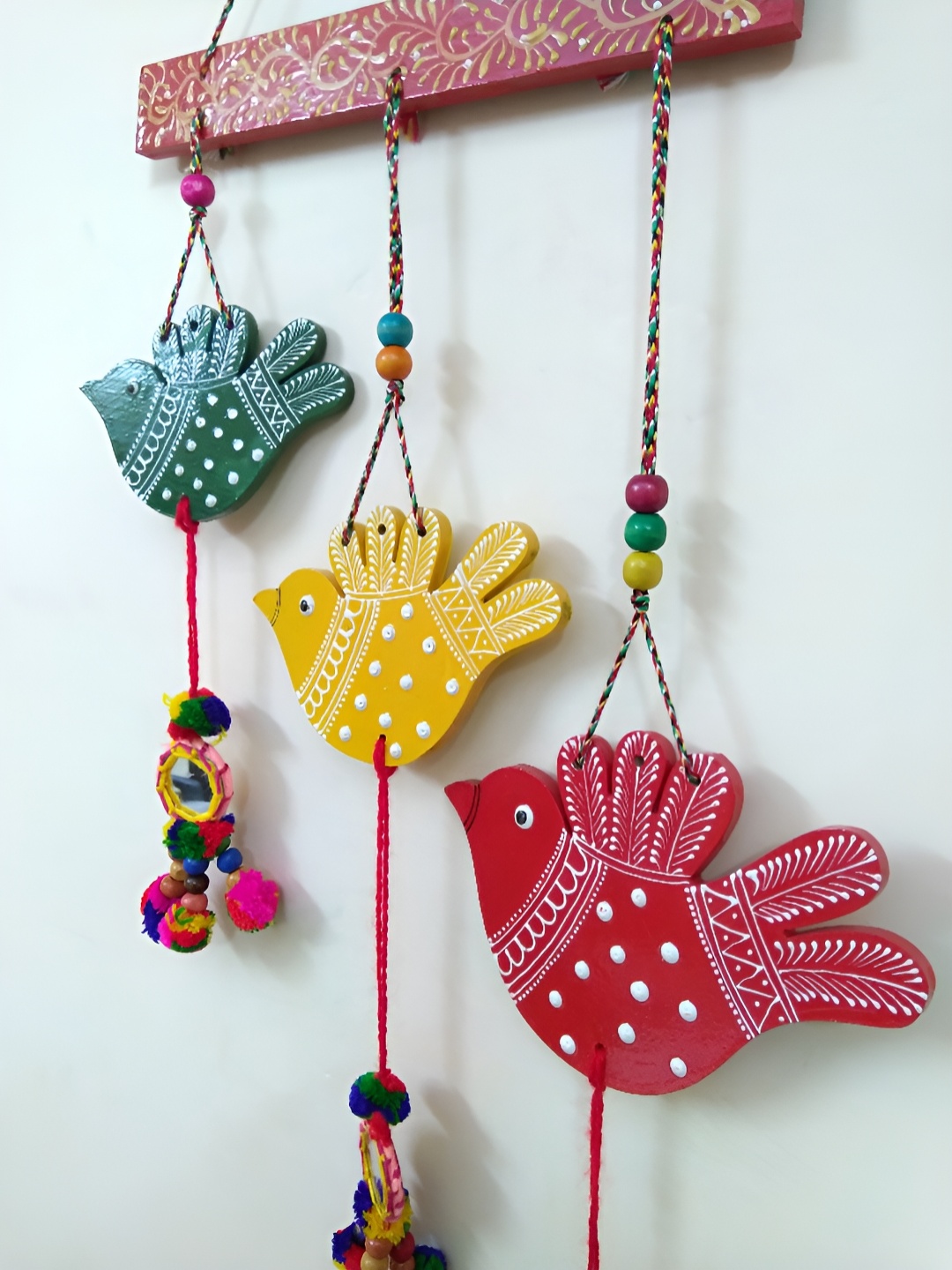 

Sohibe Yellow & Red Printed Wall Hanging