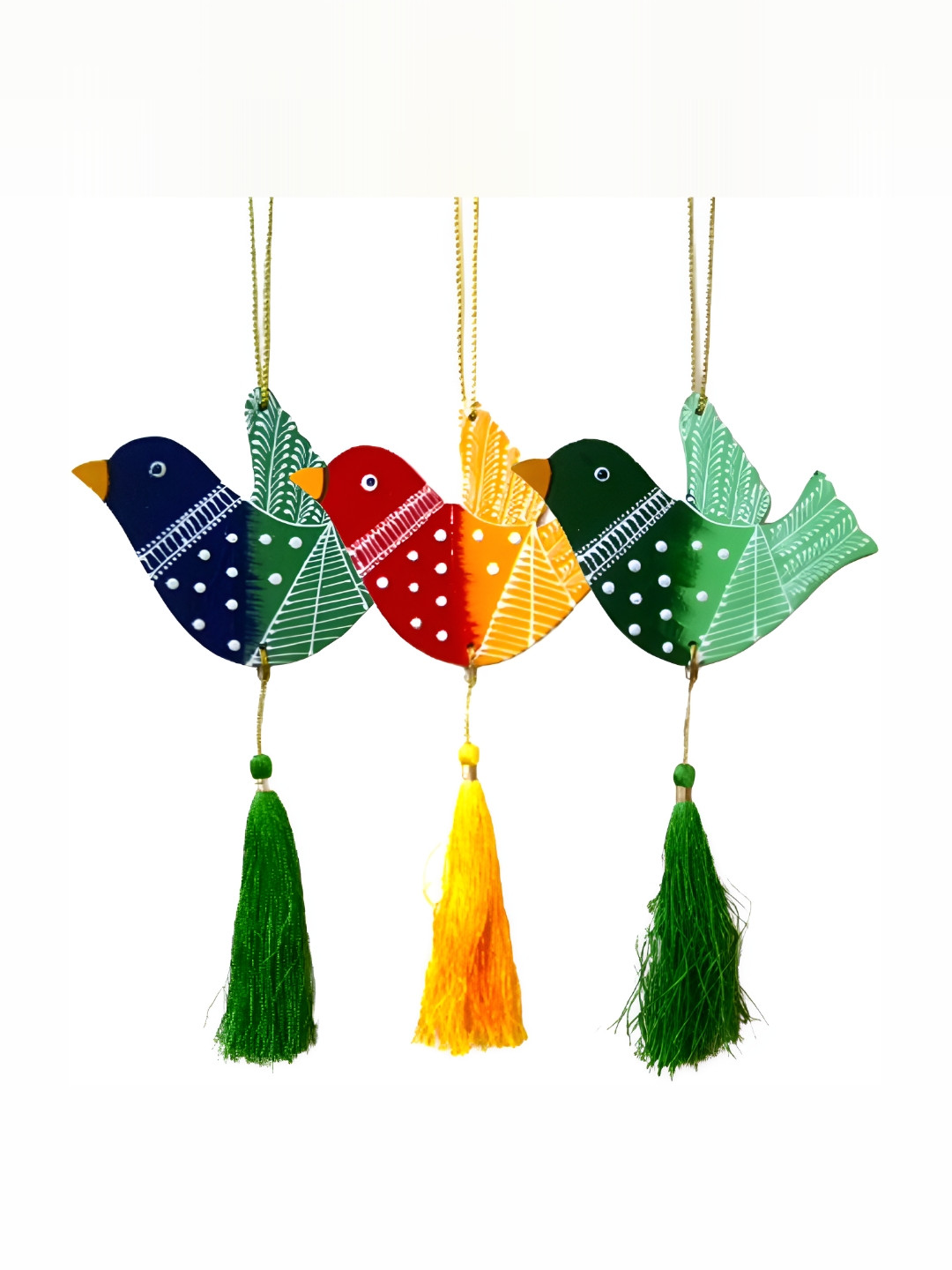 

Sohibe 3Pcs Red & Green Printed Wall Hanging