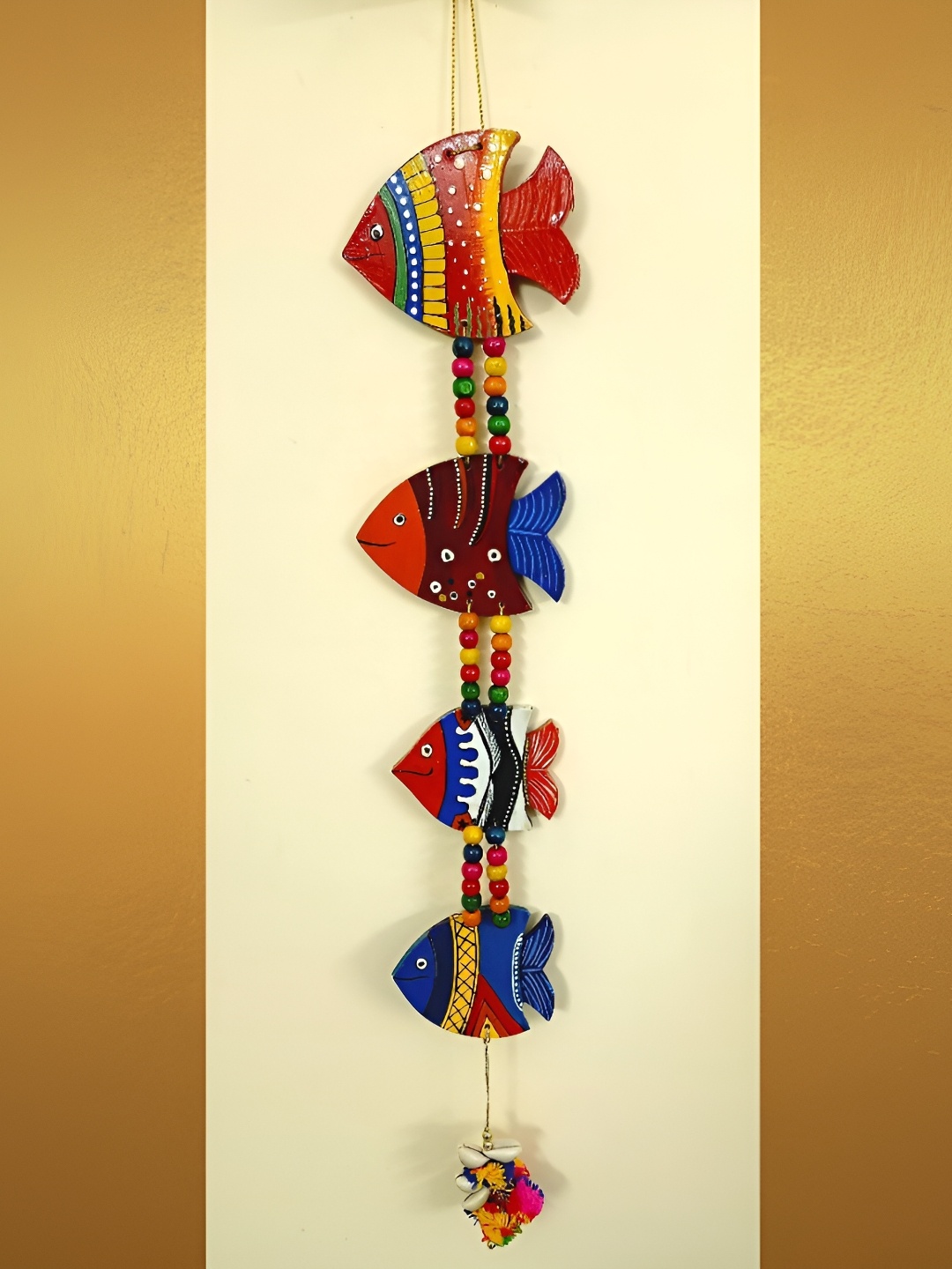 

Sohibe Red & Blue Printed Wall Hanging