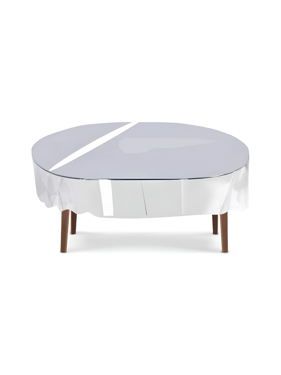

Homerz Transparent Waterproof Plastic 4-Seater Table Cover