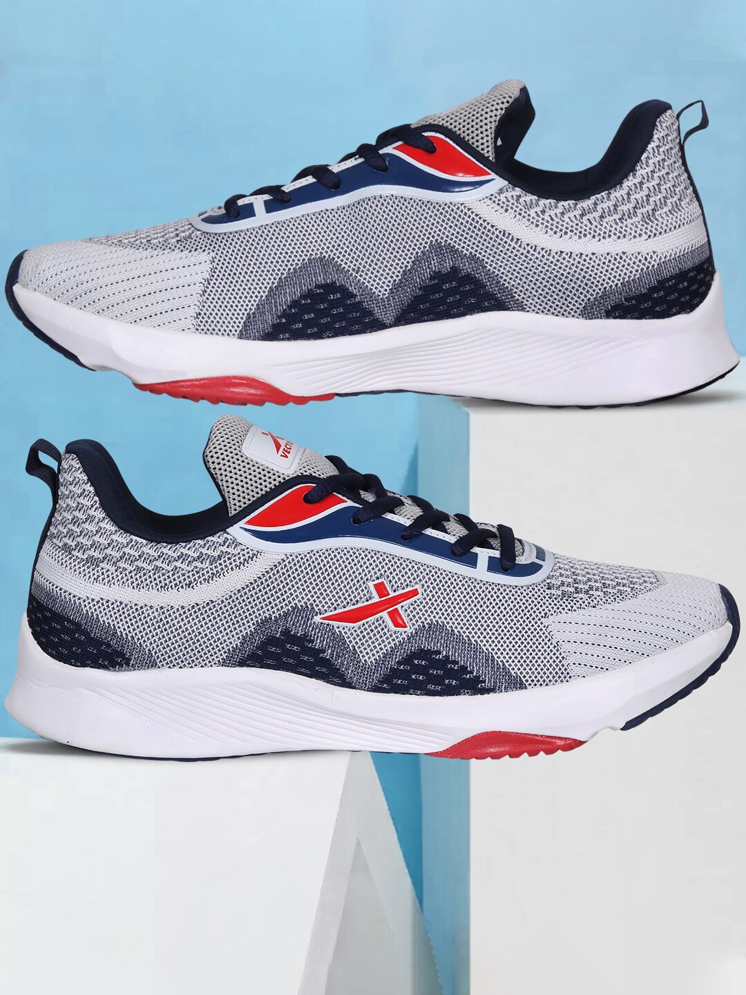 

VECTOR X Unisex Mesh Running Non-Marking Shoes, White