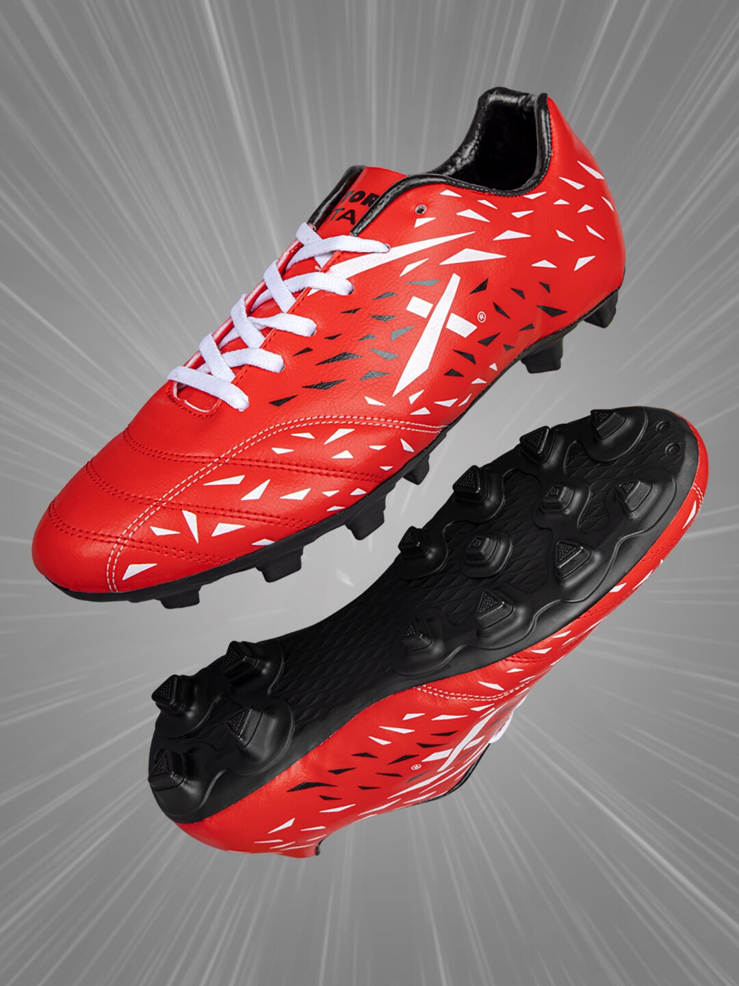 

VECTOR X Unisex Football Shoes, Red