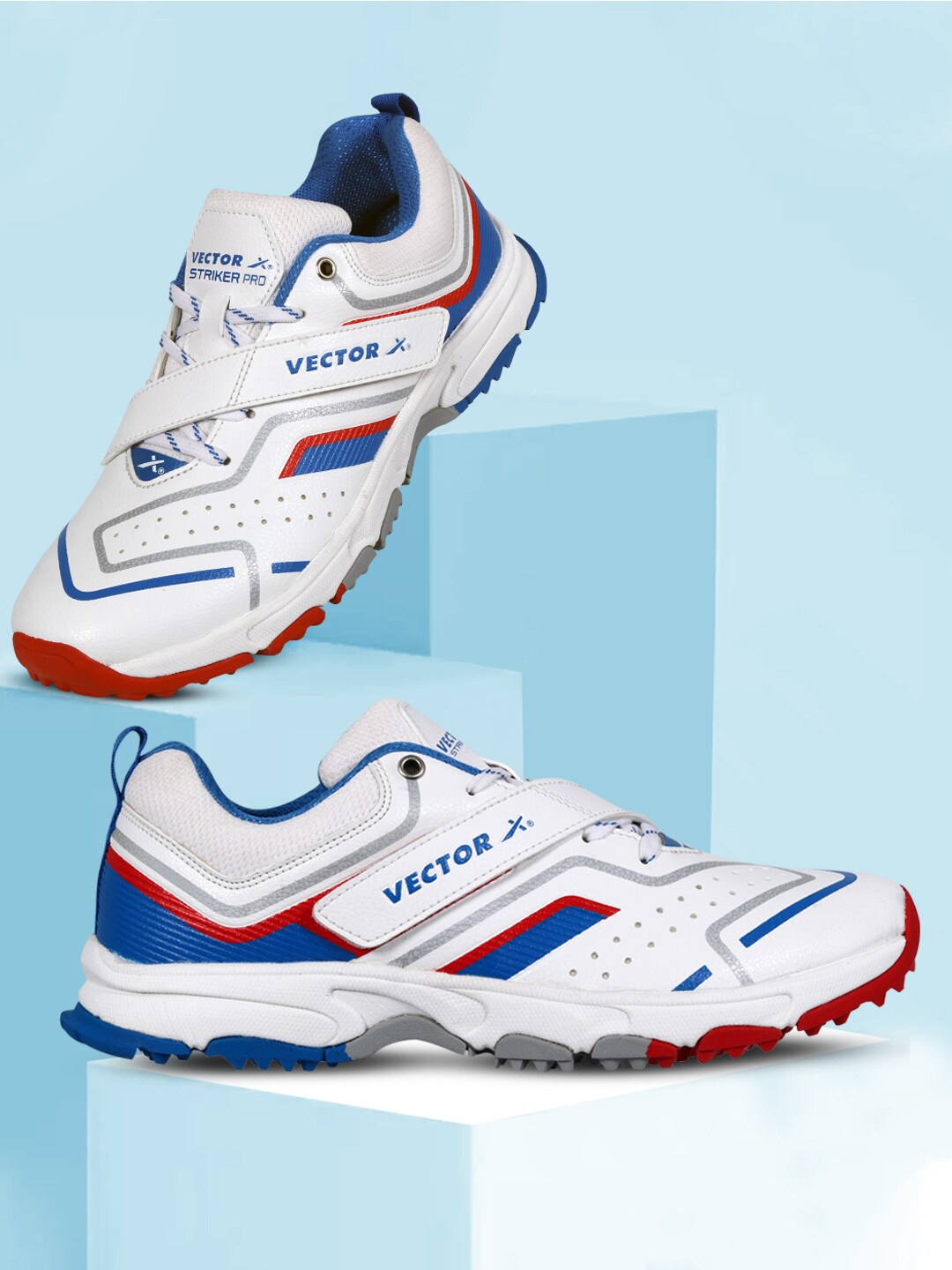 

VECTOR X Unisex Cricket Shoes, White