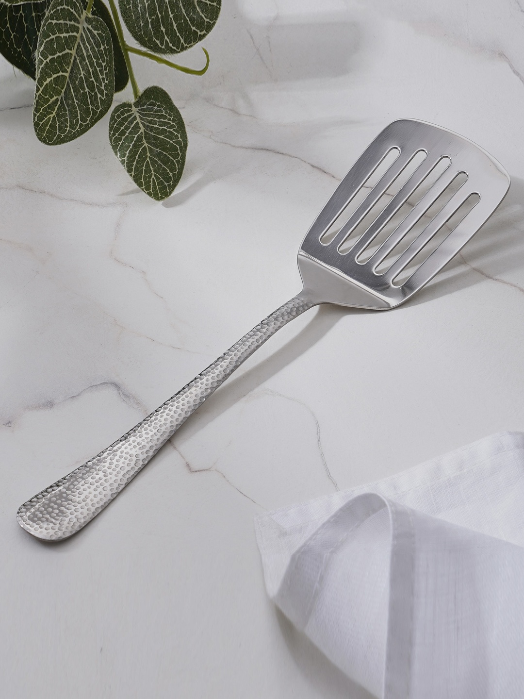 

Home Centre Stainless Steel Slotted Turner Spatula, Silver