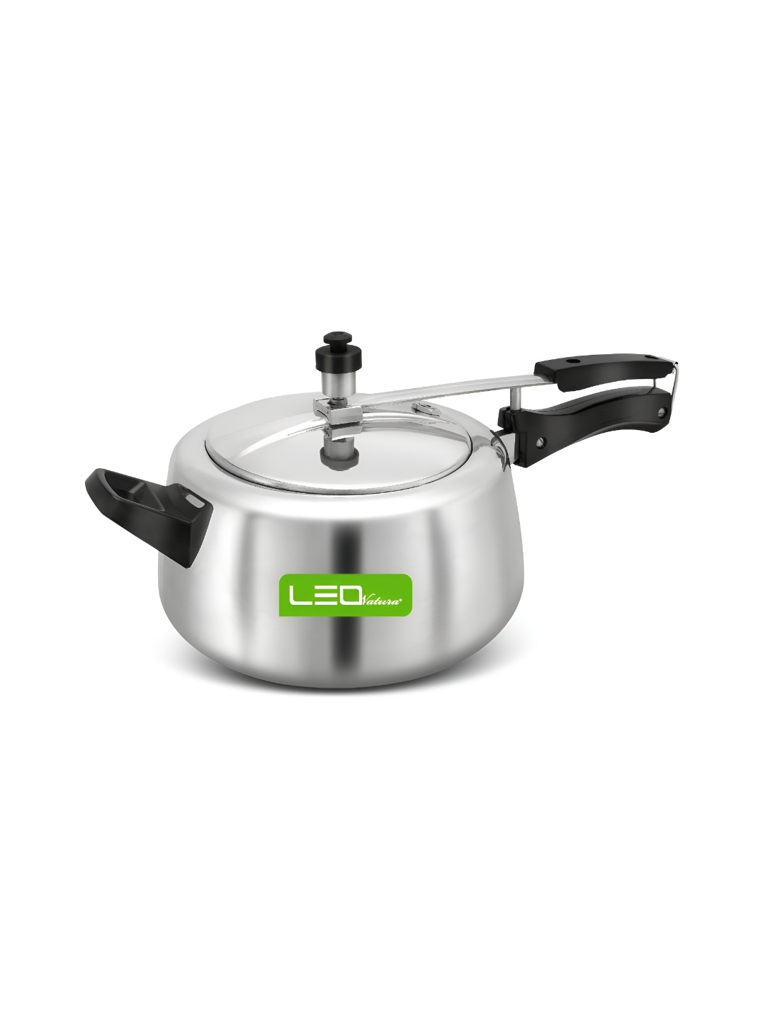 

Leo Natura Silver-Toned Aluminium Dishwasher Safe Pressure Cooker