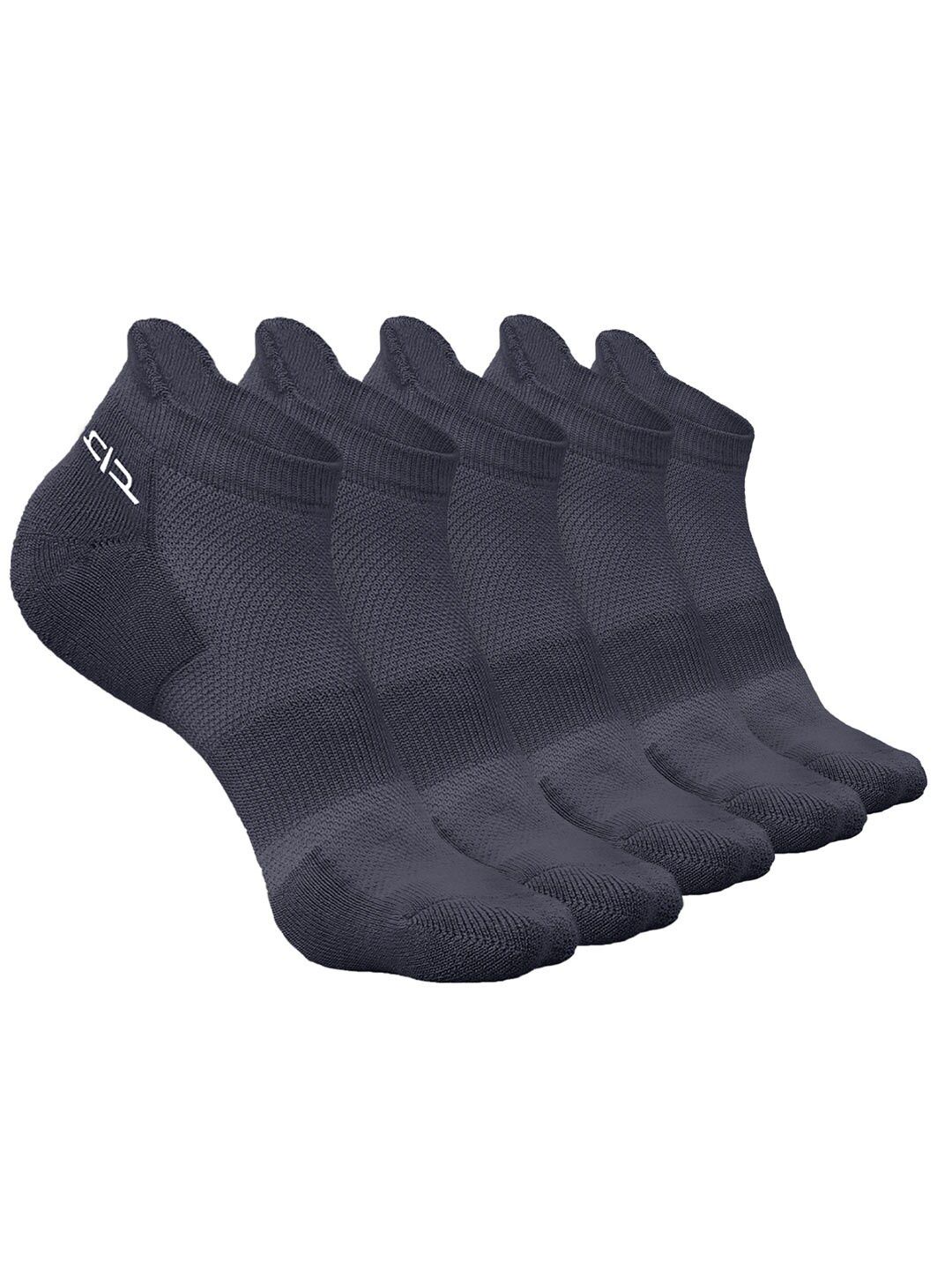 

Heelium Kids Pack Of 5 Patterned Ankle Length Socks, Grey