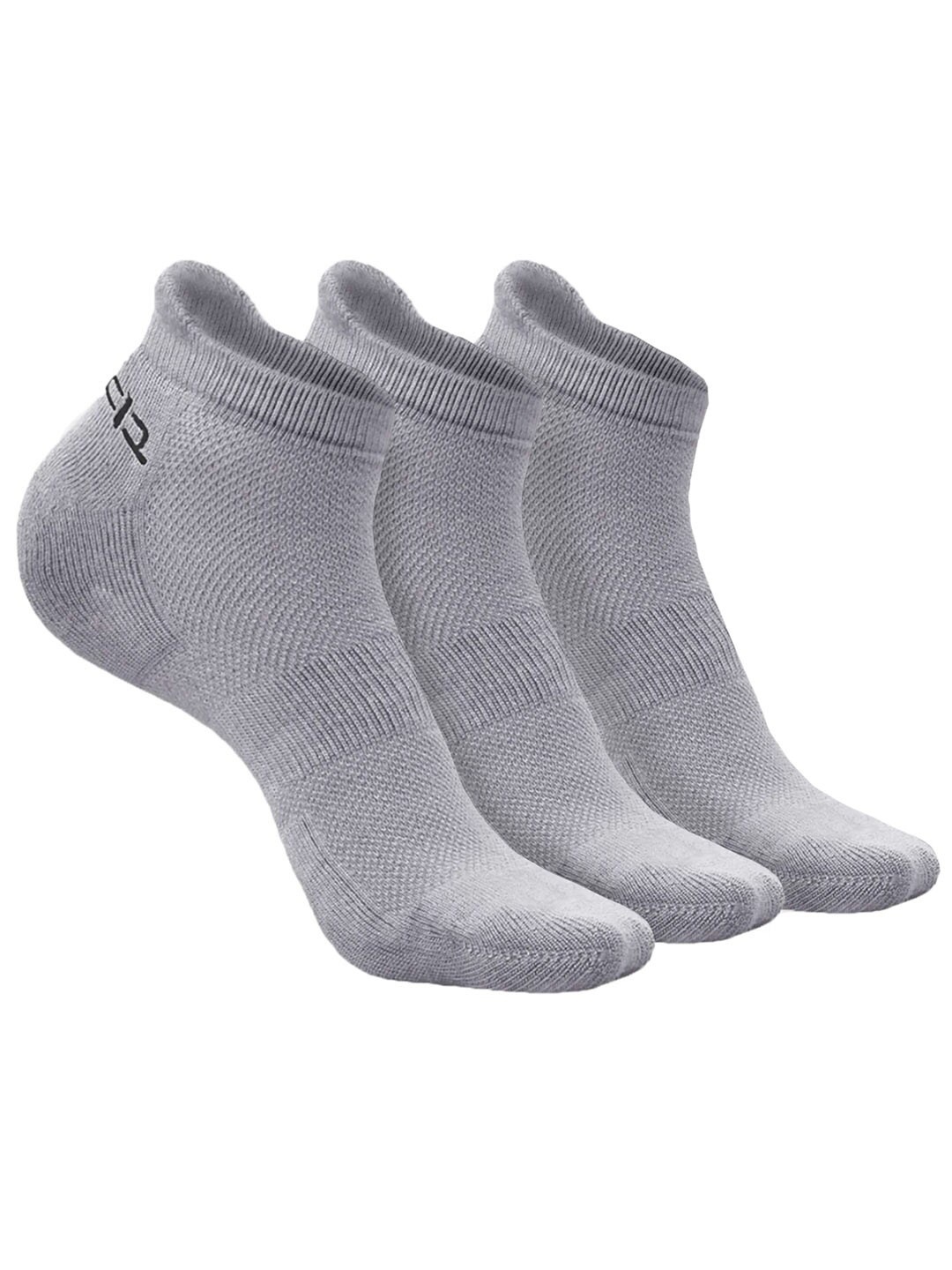 

Heelium Kids Pack Of 3 Patterned Ankle Length Socks, Grey