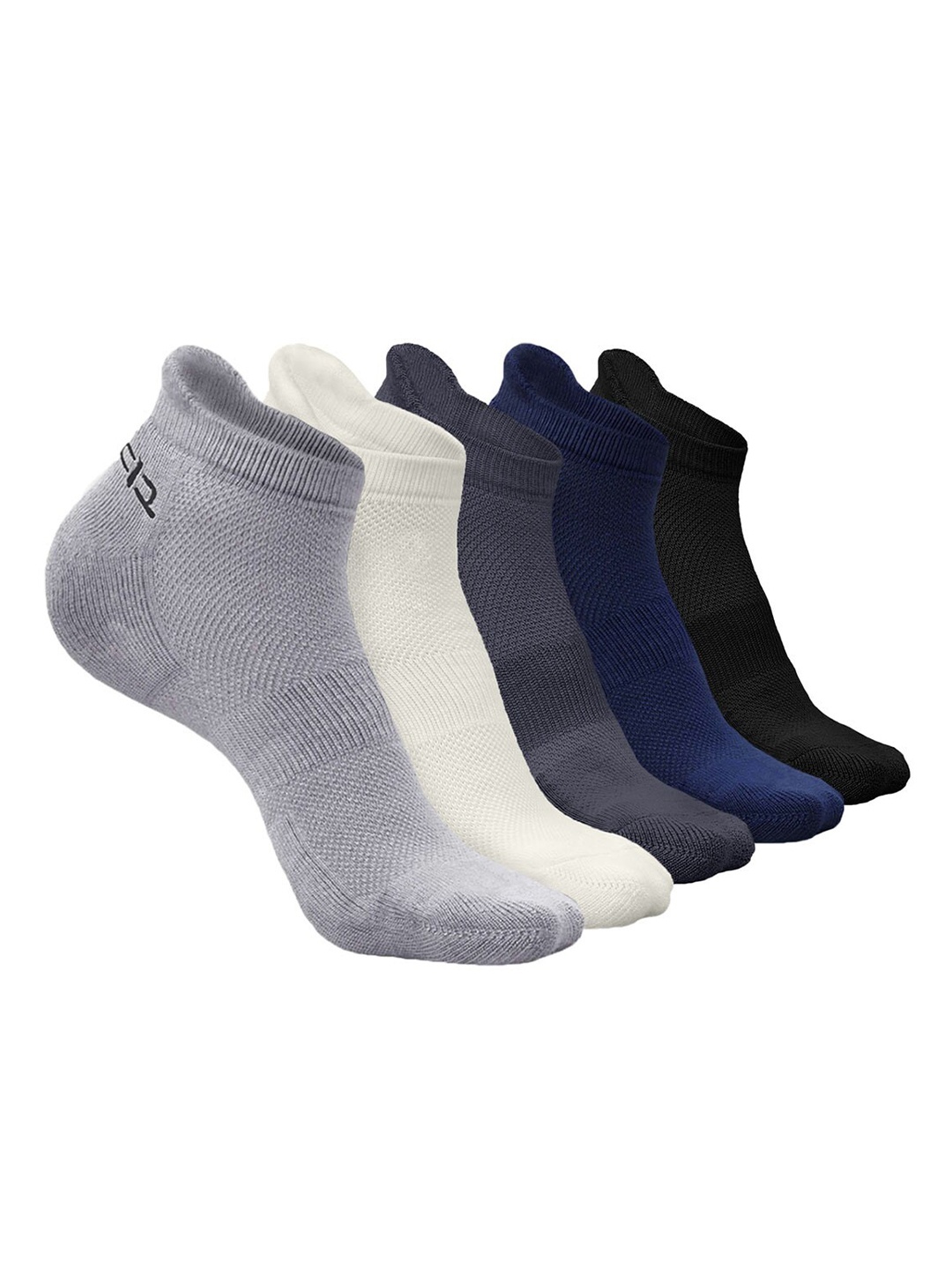 

Heelium Kids Pack Of 5 Patterned Ankle Length Socks, White