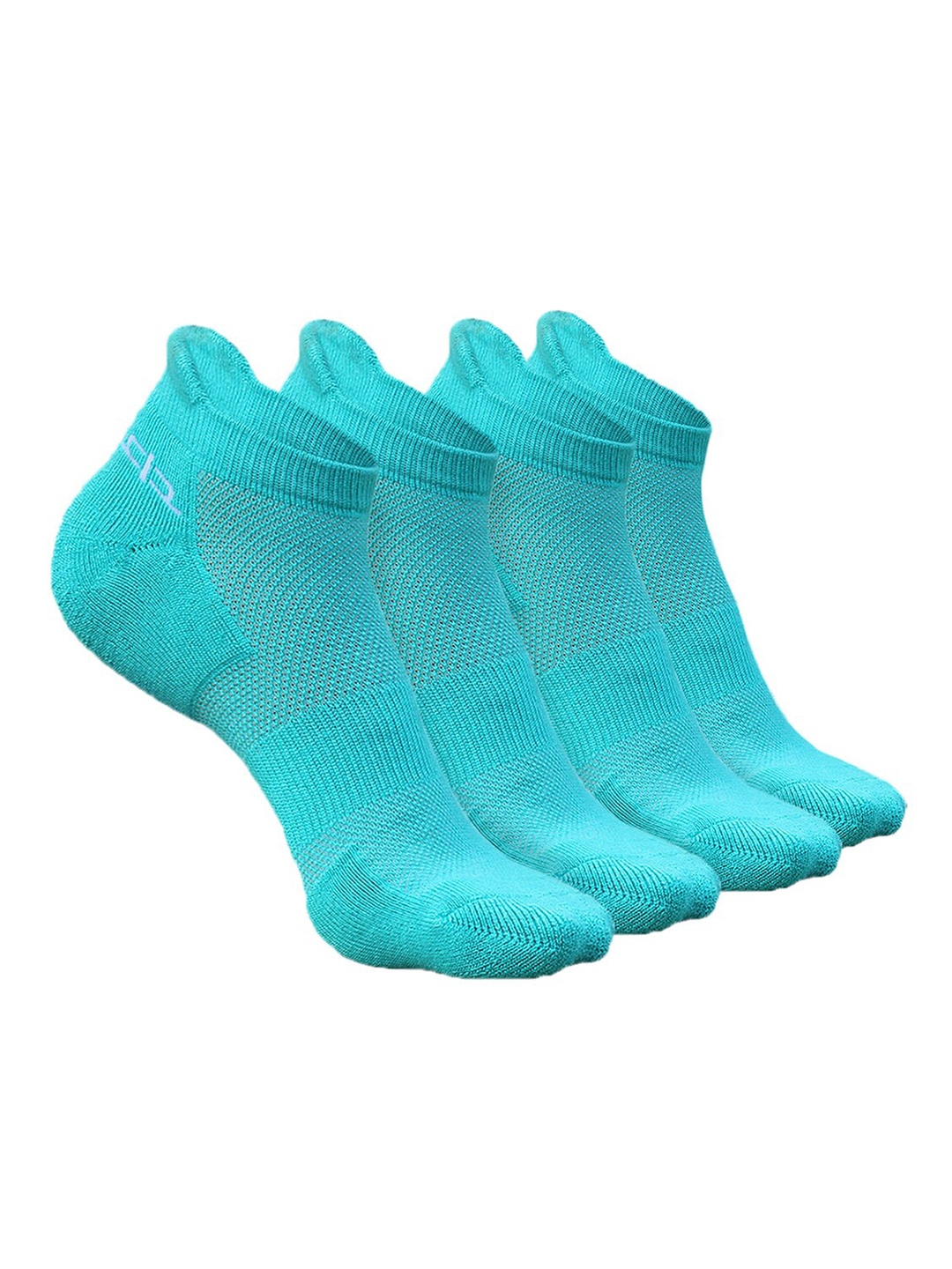

Heelium Kids Pack Of 4 Patterned Ankle Length Socks, Teal