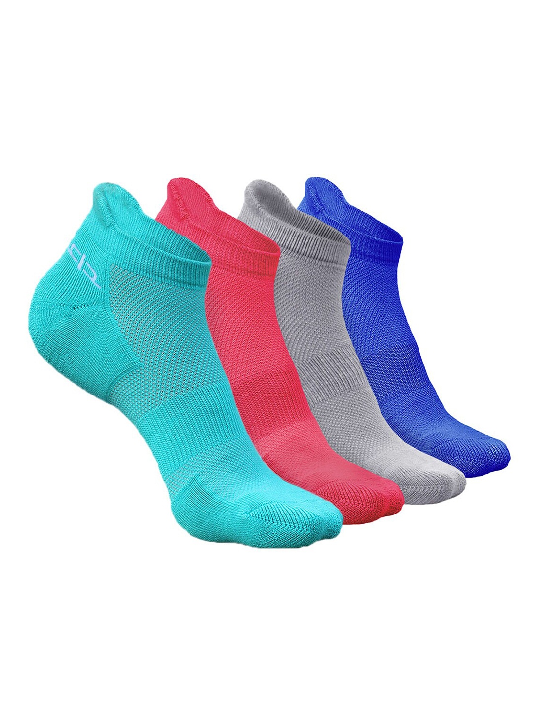 

Heelium Kids Pack Of 4 Patterned Ankle Length Socks, Grey