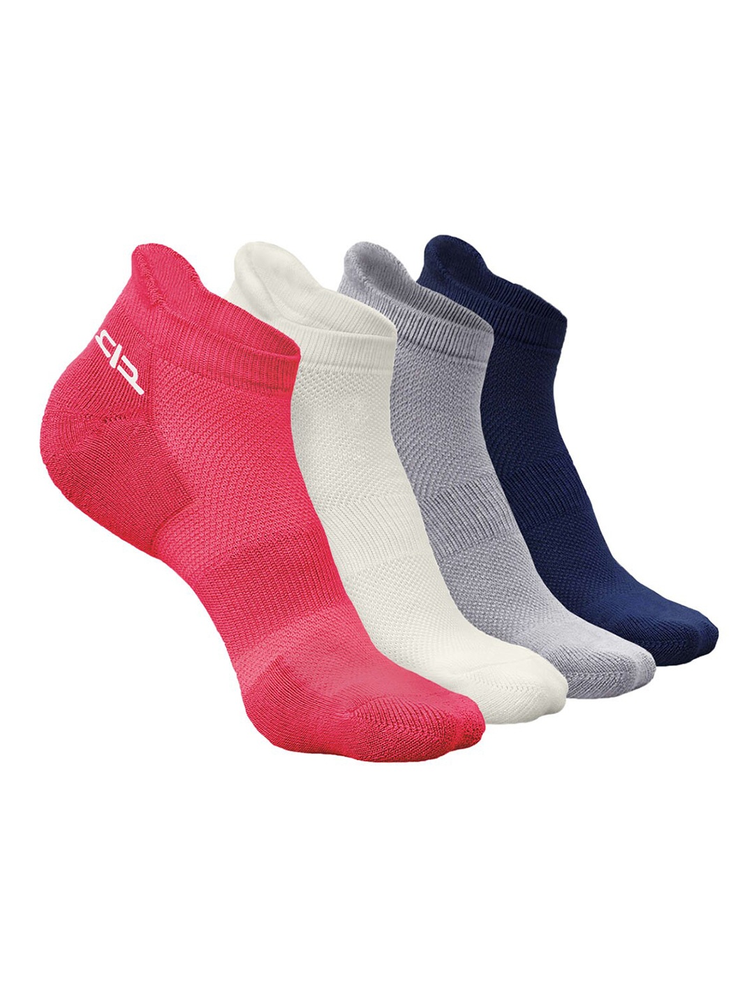 

Heelium Kids Pack Of 4 Patterned Ankle Length Socks, White