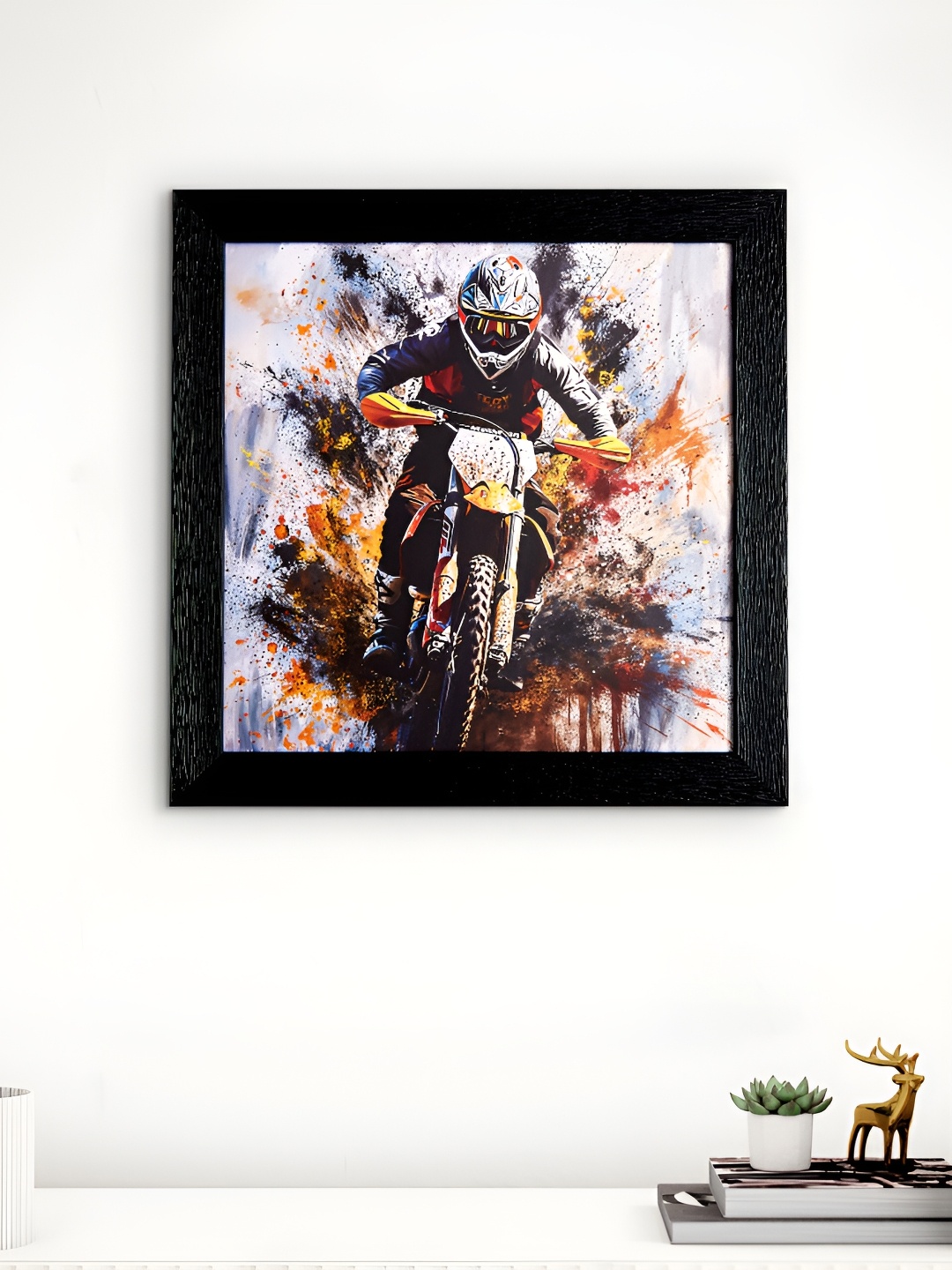 

Home Centre Black & Orange 1 Pieces MDF Wall Photo Frames