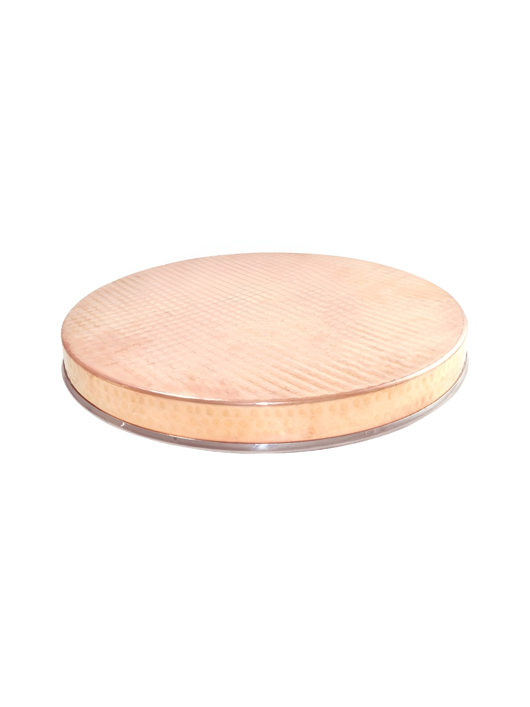 

PRISHA INDIA CRAFT Brown & 1 Pieces Copper Glossy Plates