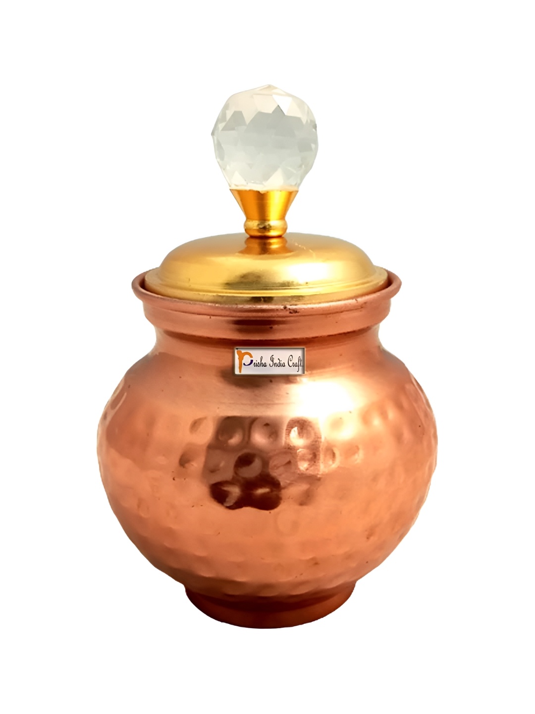 

PRISHA INDIA CRAFT Copper Serving Bowl, Brown