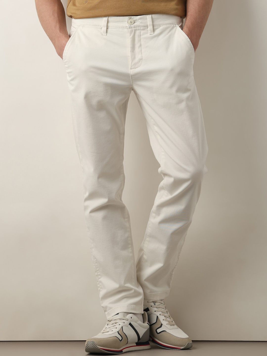 

SELECTED Slim Fit Regular Trouser, White