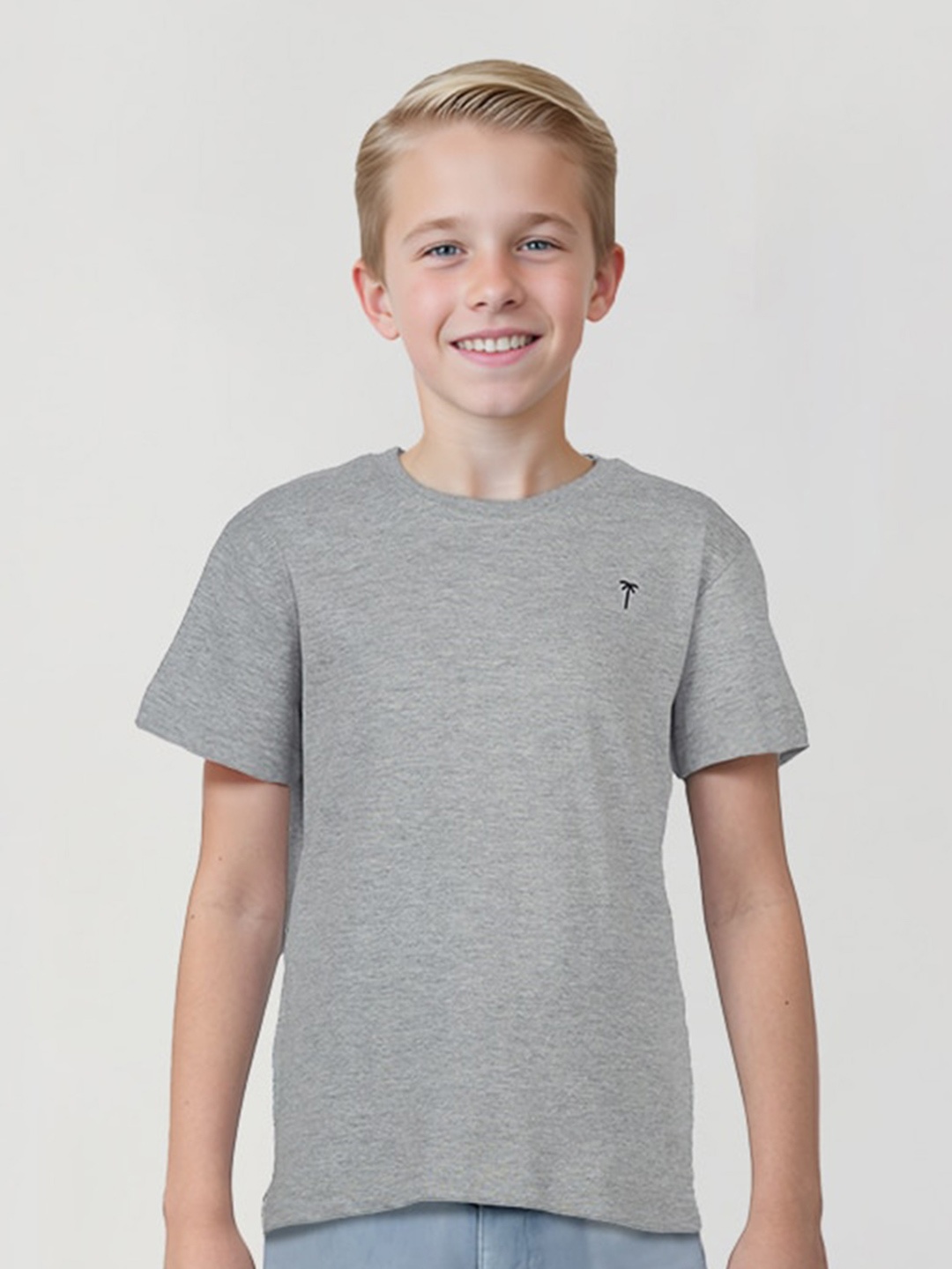 

Gini and Jony Boys Polo Collar Pockets T-shirt, Grey