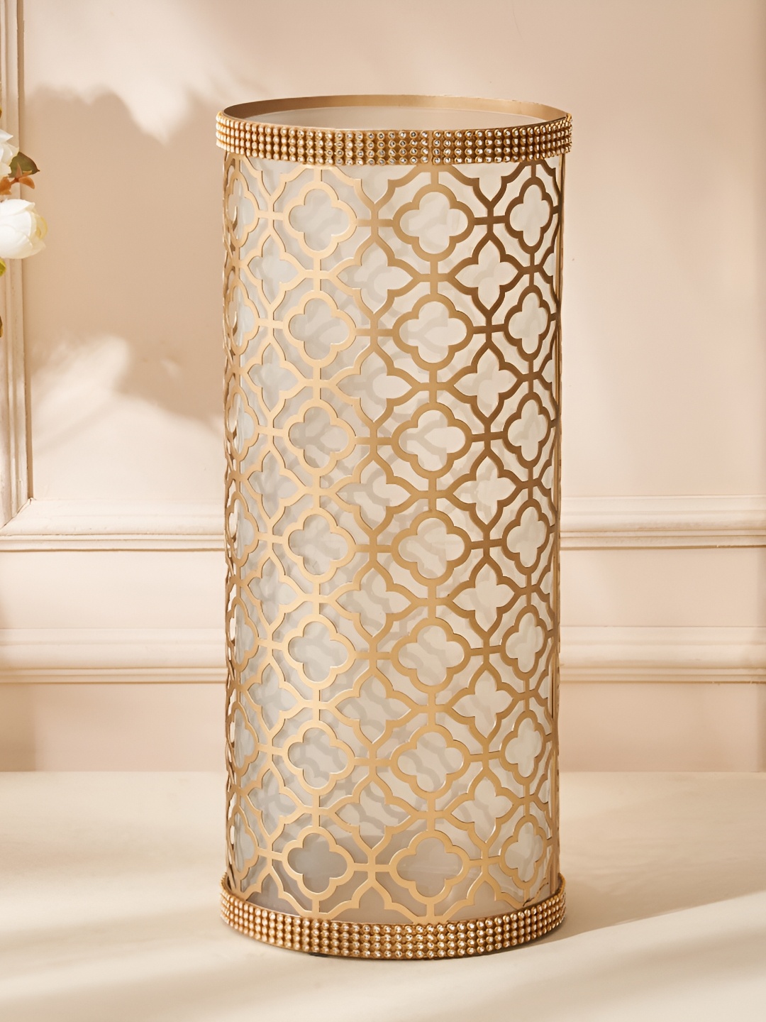 

Home Centre Rylee Arlett Brown Cutwork Tabletop Vase