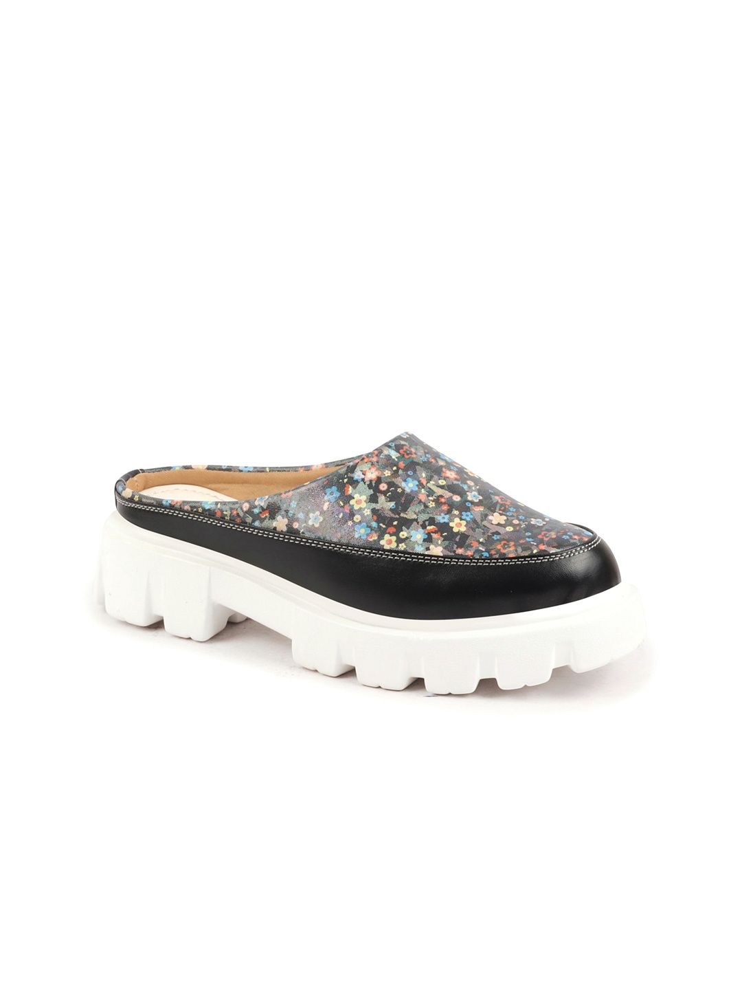 

FAUSTO Women Printed Mule Sneakers, Black