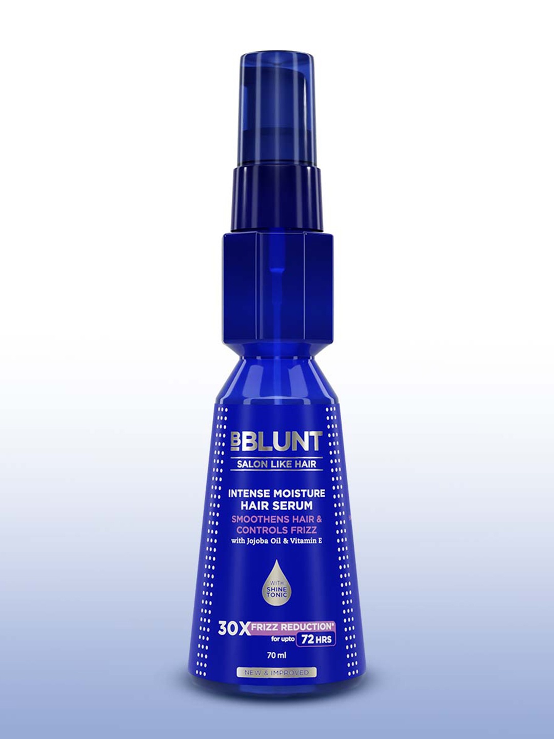 

BBLUNT Intense Moisture Hair Serum with Vitamin E & Jojoba Oil - 70 ml, Blue