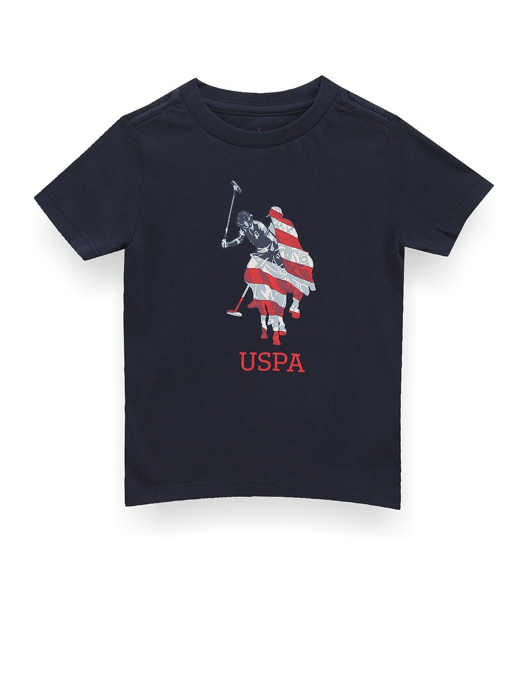 

U.S. Polo Assn. Kids Boys Printed Applique T-shirt, Blue