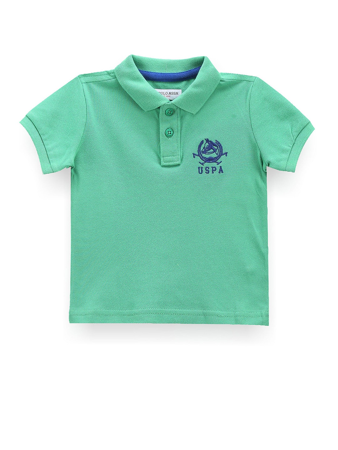 

U.S. Polo Assn. Kids Boys Polo Collar Short Sleeves Cotton T-shirt, Green