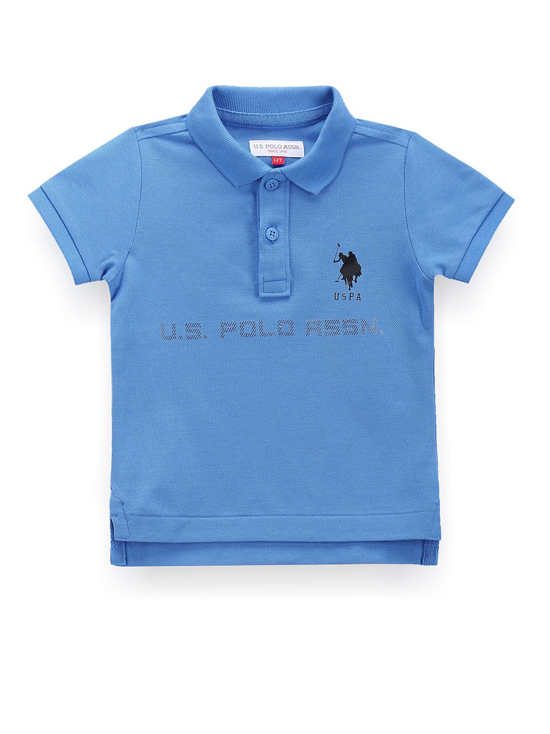 

U.S. Polo Assn. Kids Boys Polo Collar Short Sleeves Cotton T-shirt, Blue