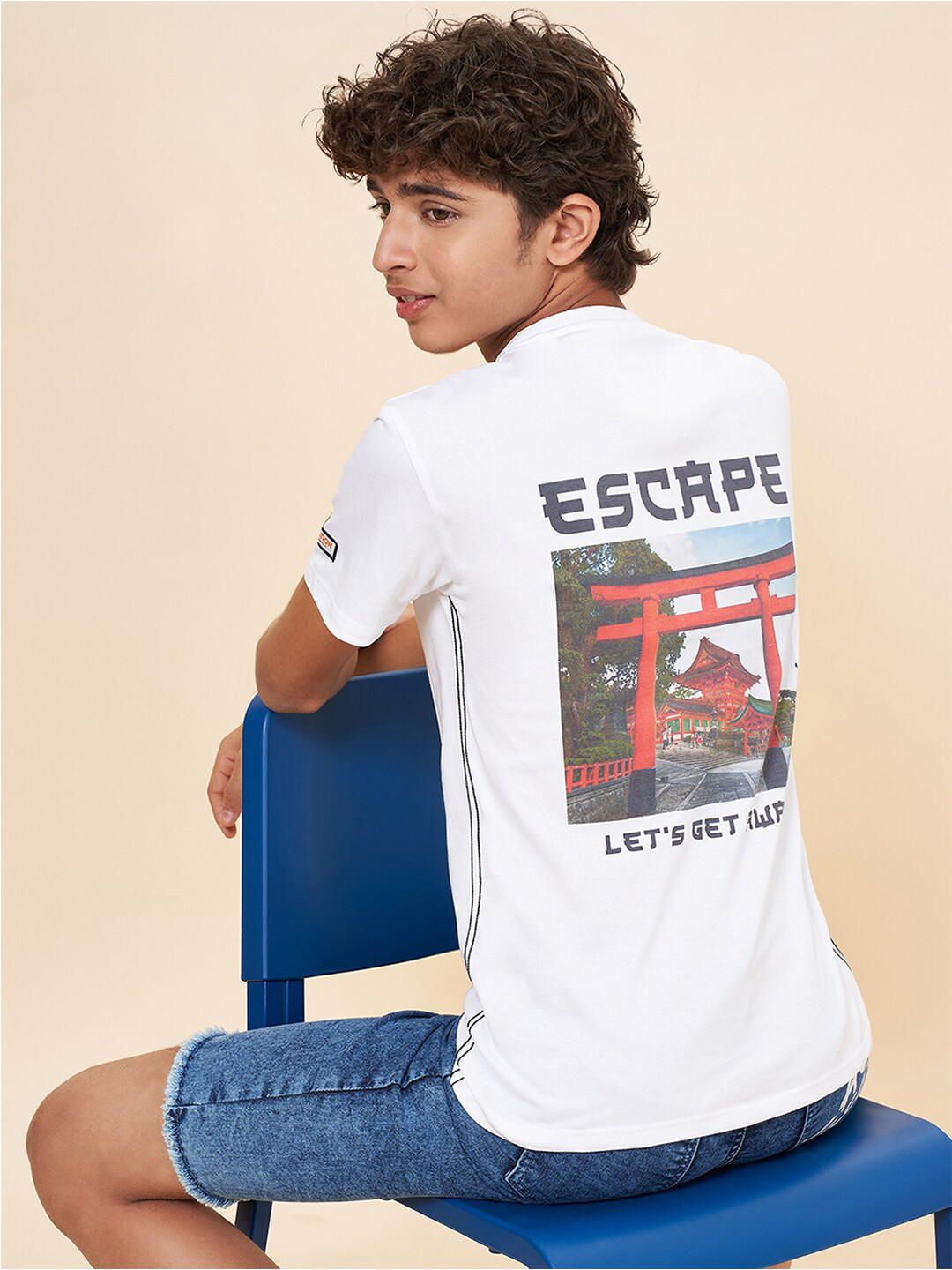 

Coolsters by Pantaloons Boys Typography Printed Round Neck Short Sleeves Cotton T-shirt, White