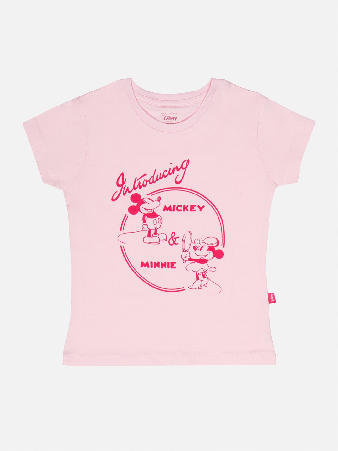 Bodycare Girls Typography Printed Cotton T-shirt, Pink