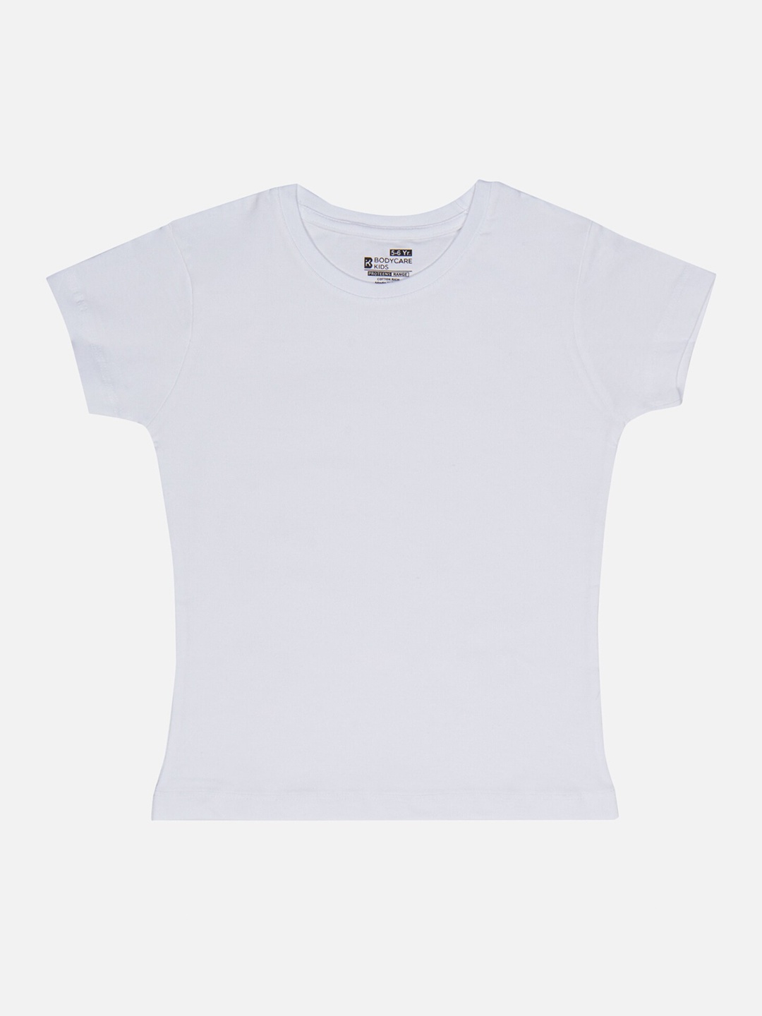 

Bodycare Girls Round Neck Cotton T-shirt, White