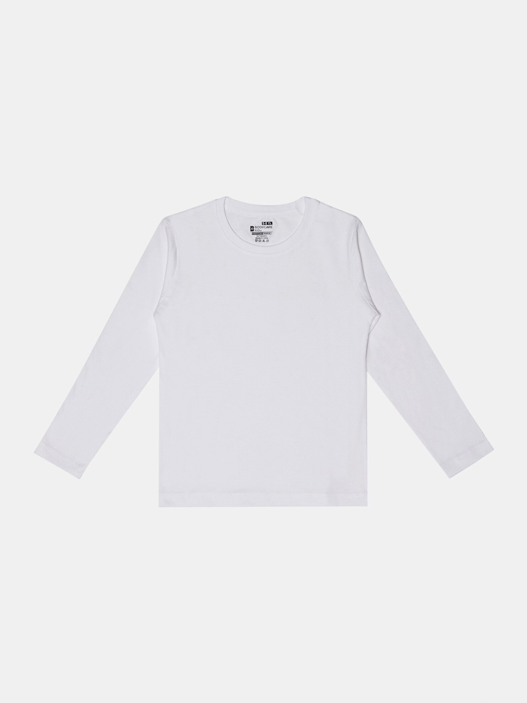 

Bodycare Girls Round Neck Long Sleeves Cotton T-shirt, White