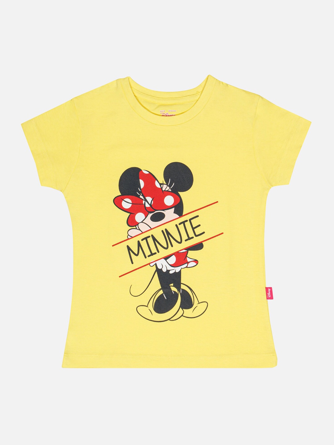 

Bodycare Girls Typography Printed T-shirt, Yellow
