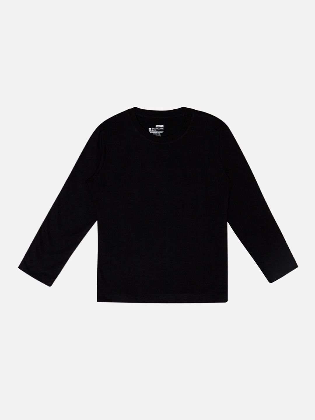 

Bodycare Girls Round Neck Long Sleeves Cotton T-Shirt, Black