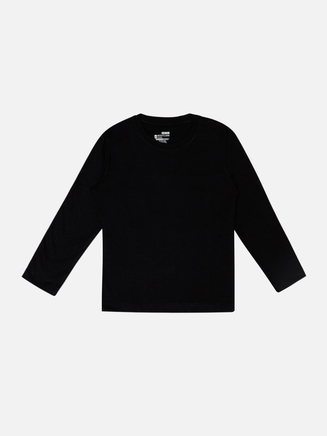 

Bodycare Girls Round Neck Cotton T-shirt, Black