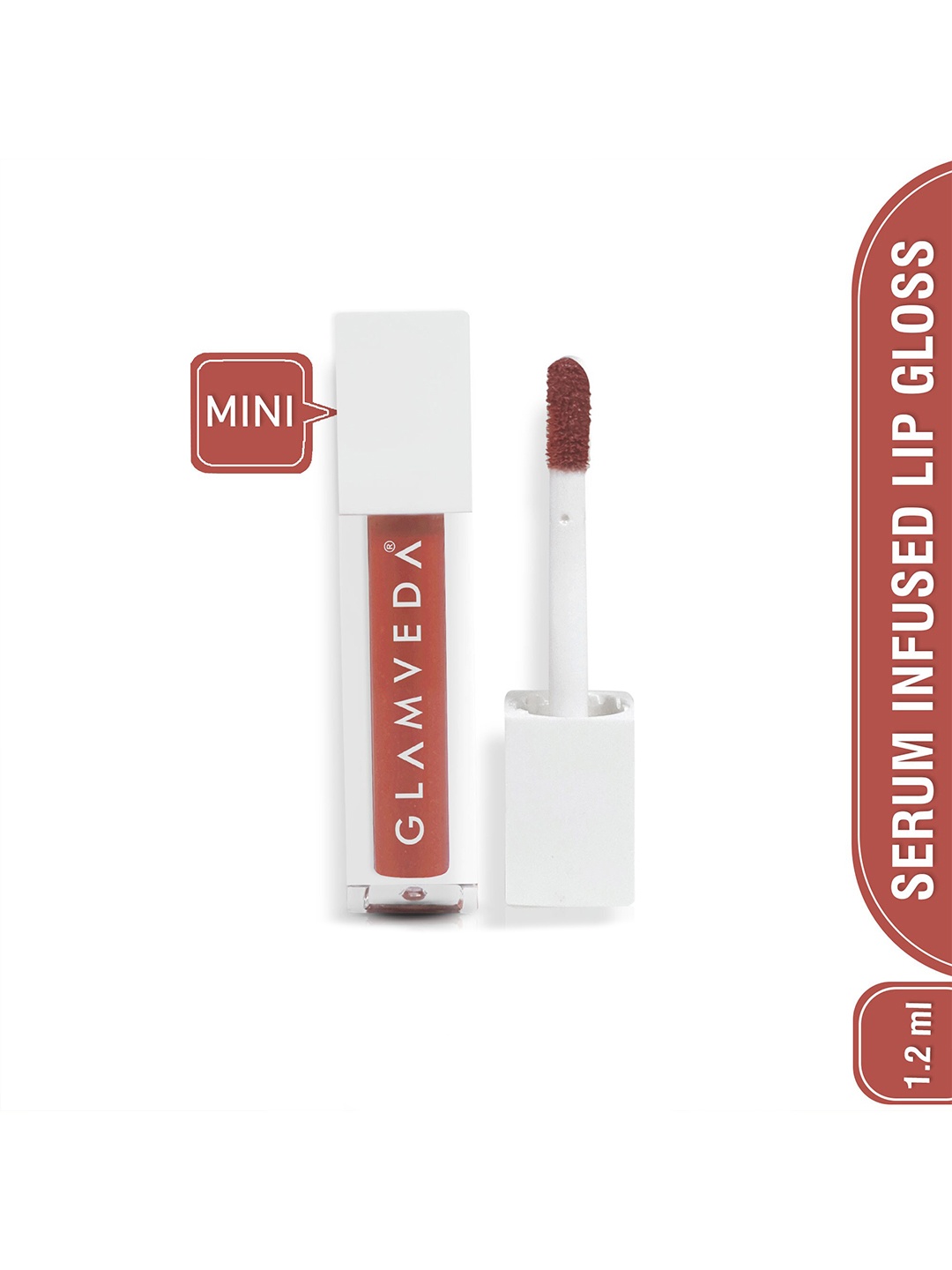 

GLAMVEDA X Rashami Desai Mini Infused Serum Lip Gloss - 1.2ml - Delulu 120, Pink