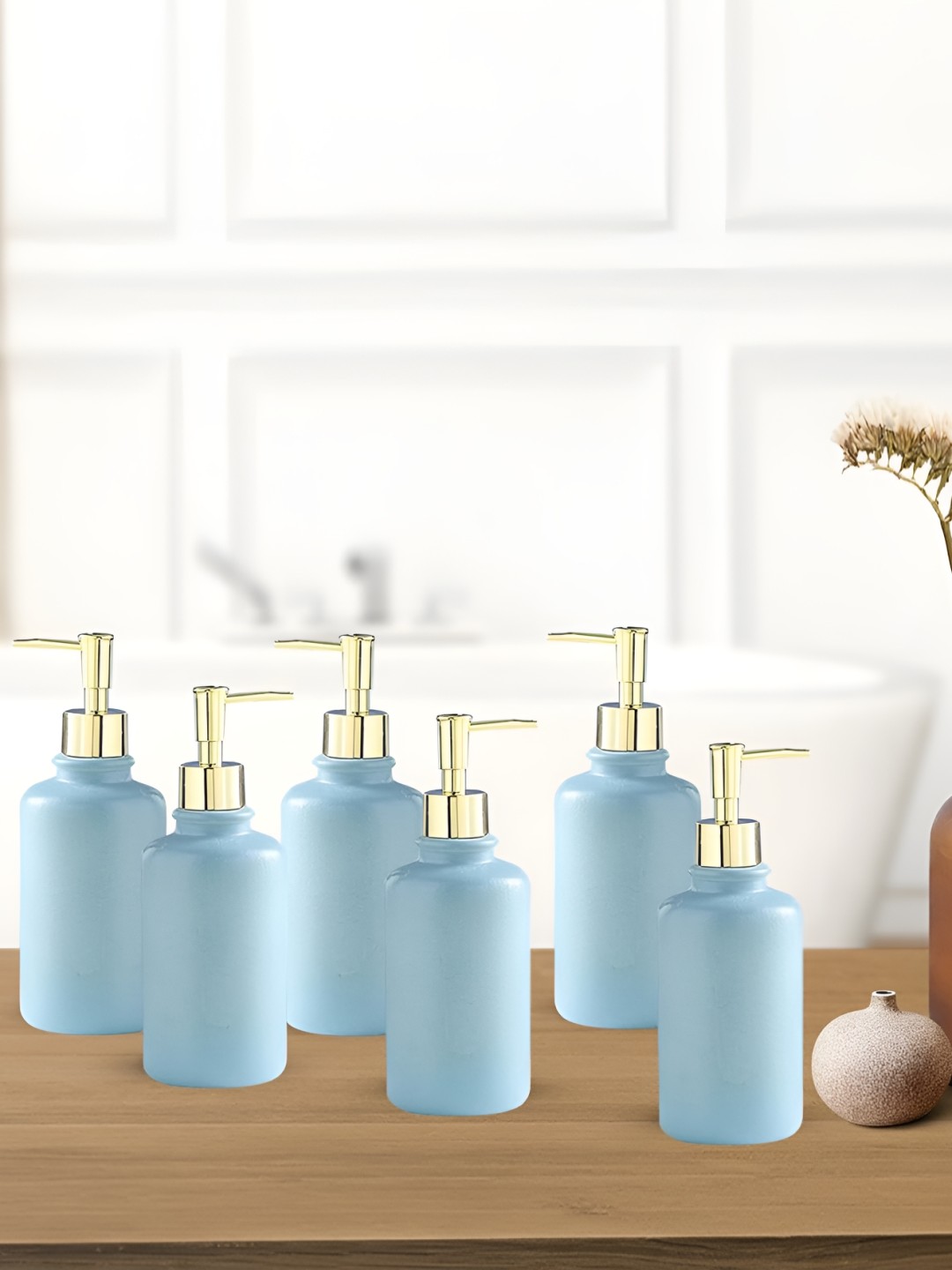

The Better Home Blue 6 Pieces Ceramic Soap Dispenser