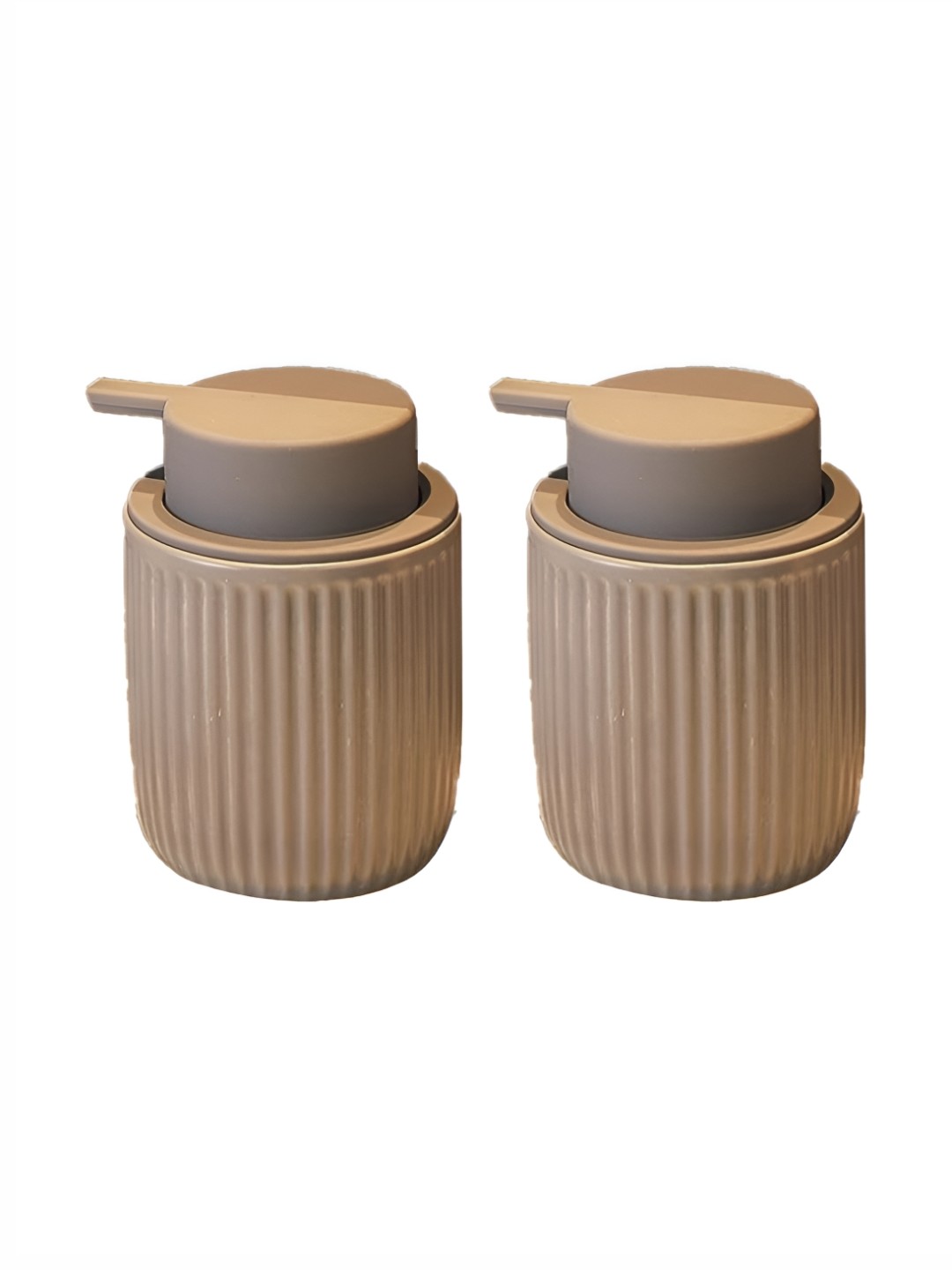 

The Better Home Beige 2 Pieces Ceramic Soap Dispenser