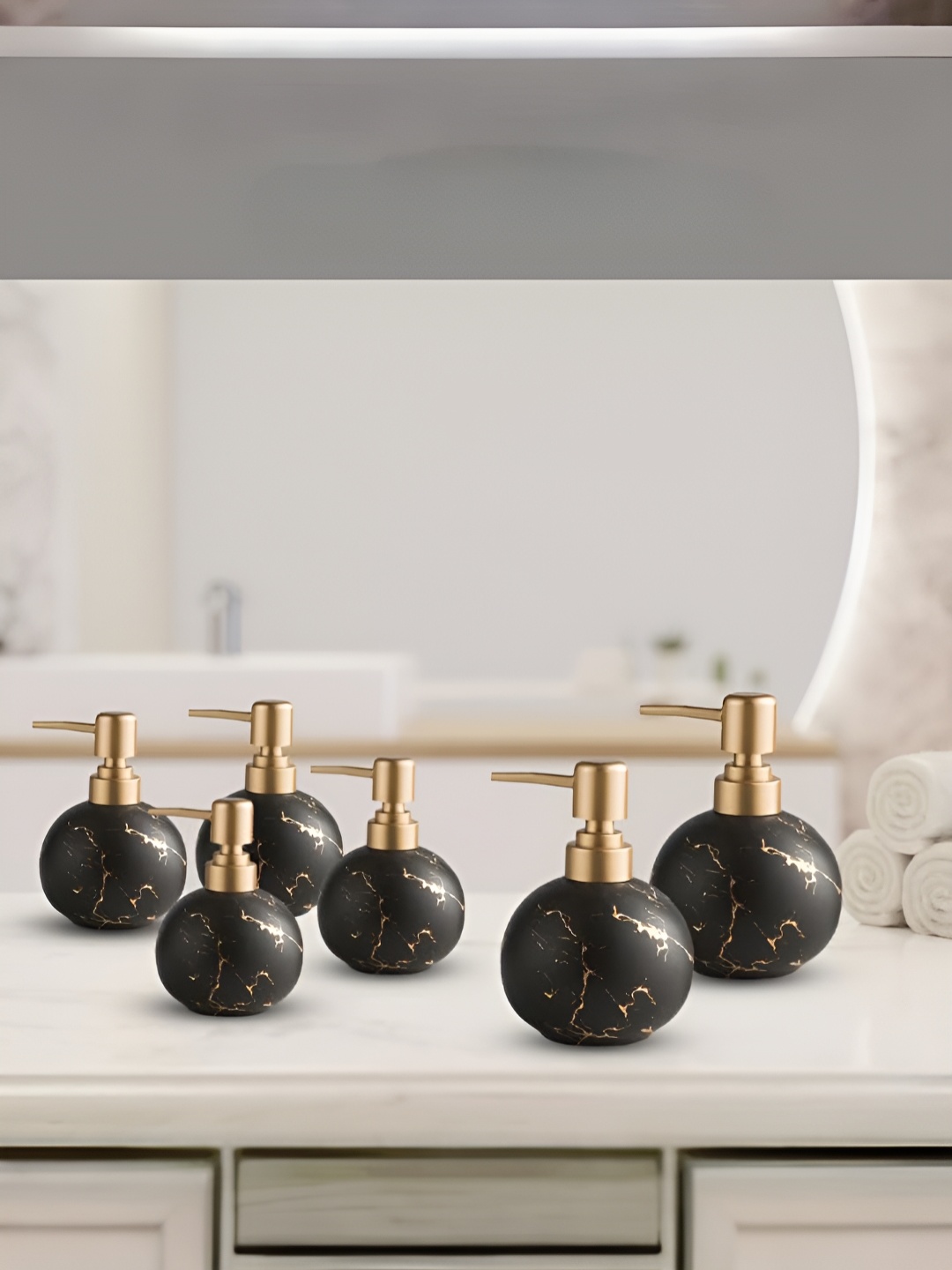 

The Better Home Grey 6 Pcs Ceramic Soap Dispenser 300ml