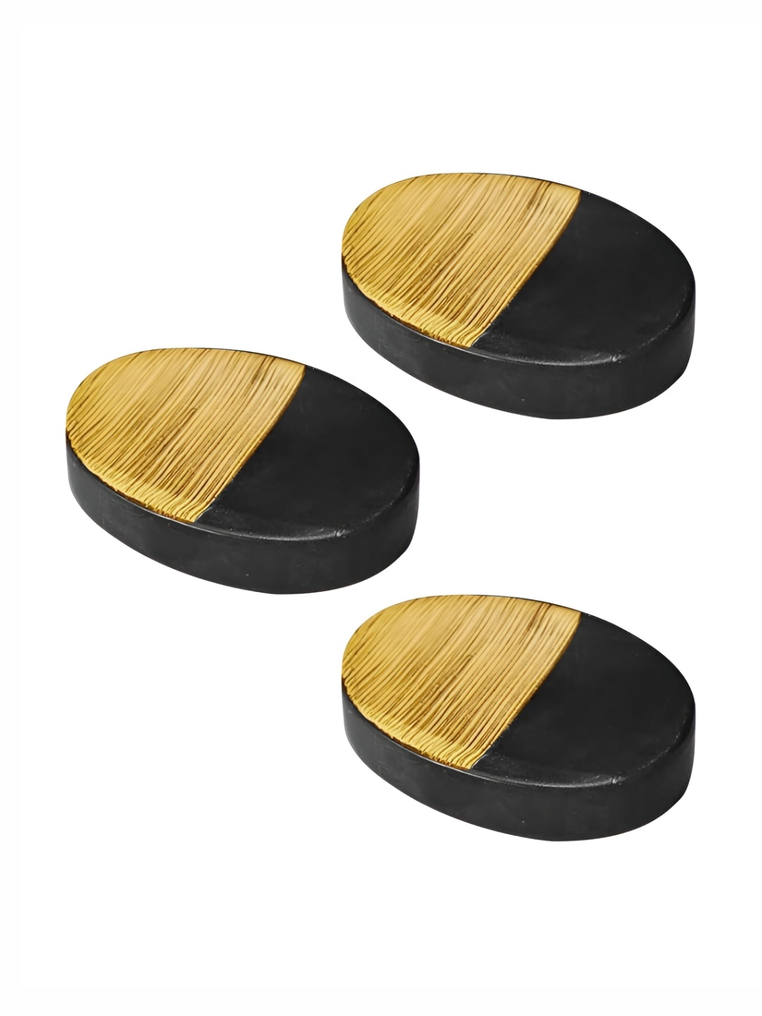 

The Better Home Black 3 Pcs Ceramic Soap Dish