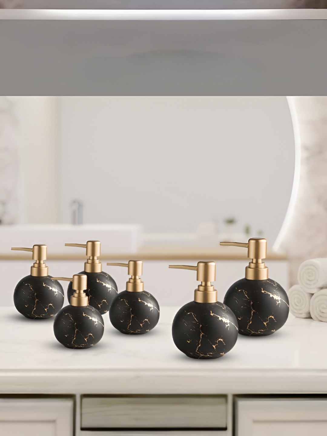 

The Better Home Black 6 Pcs Ceramic Soap Dispenser 300ml