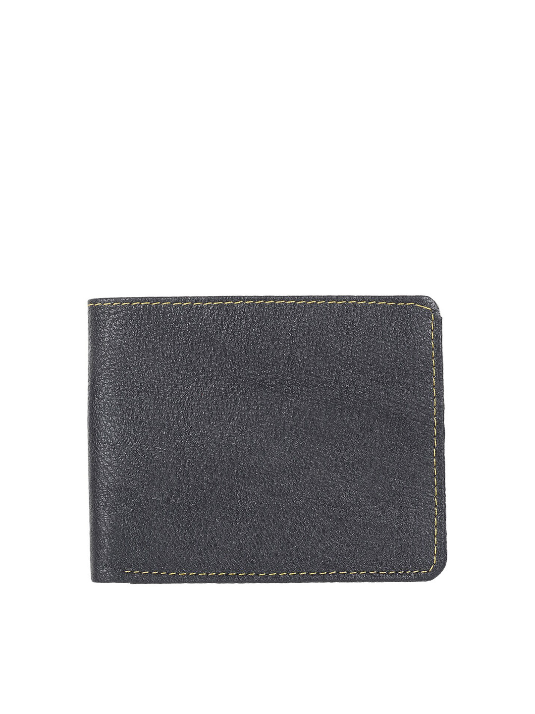 

WROGN Men PU Two Fold Wallet, Black