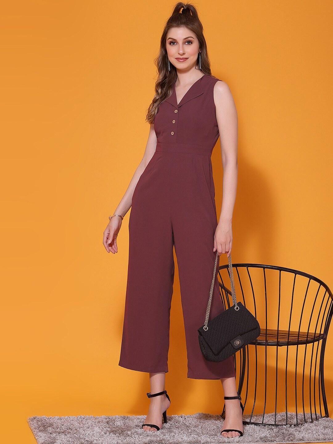 

Selvia Basic Jumpsuit, Brown