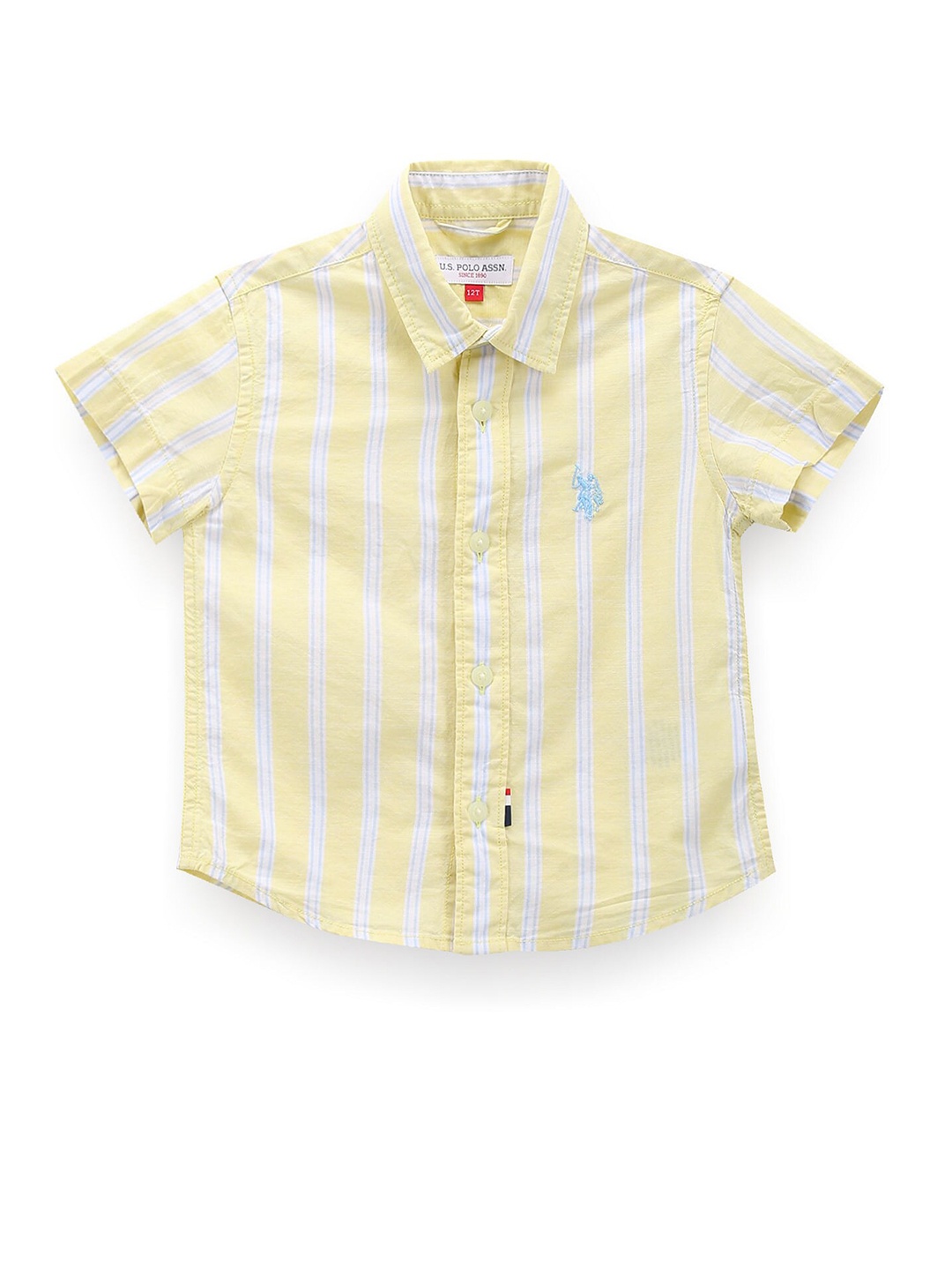 

U.S. Polo Assn. Kids Boys Striped Classic Casual Shirt, Yellow