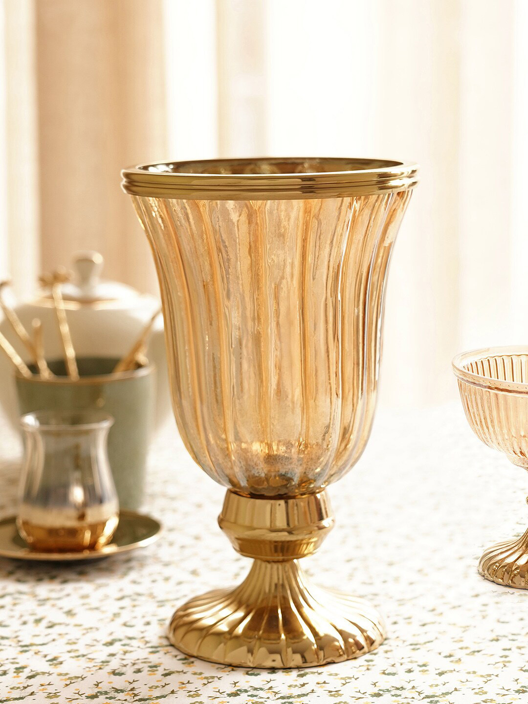

Pure Home and Living Unisex Gold Candle Holders