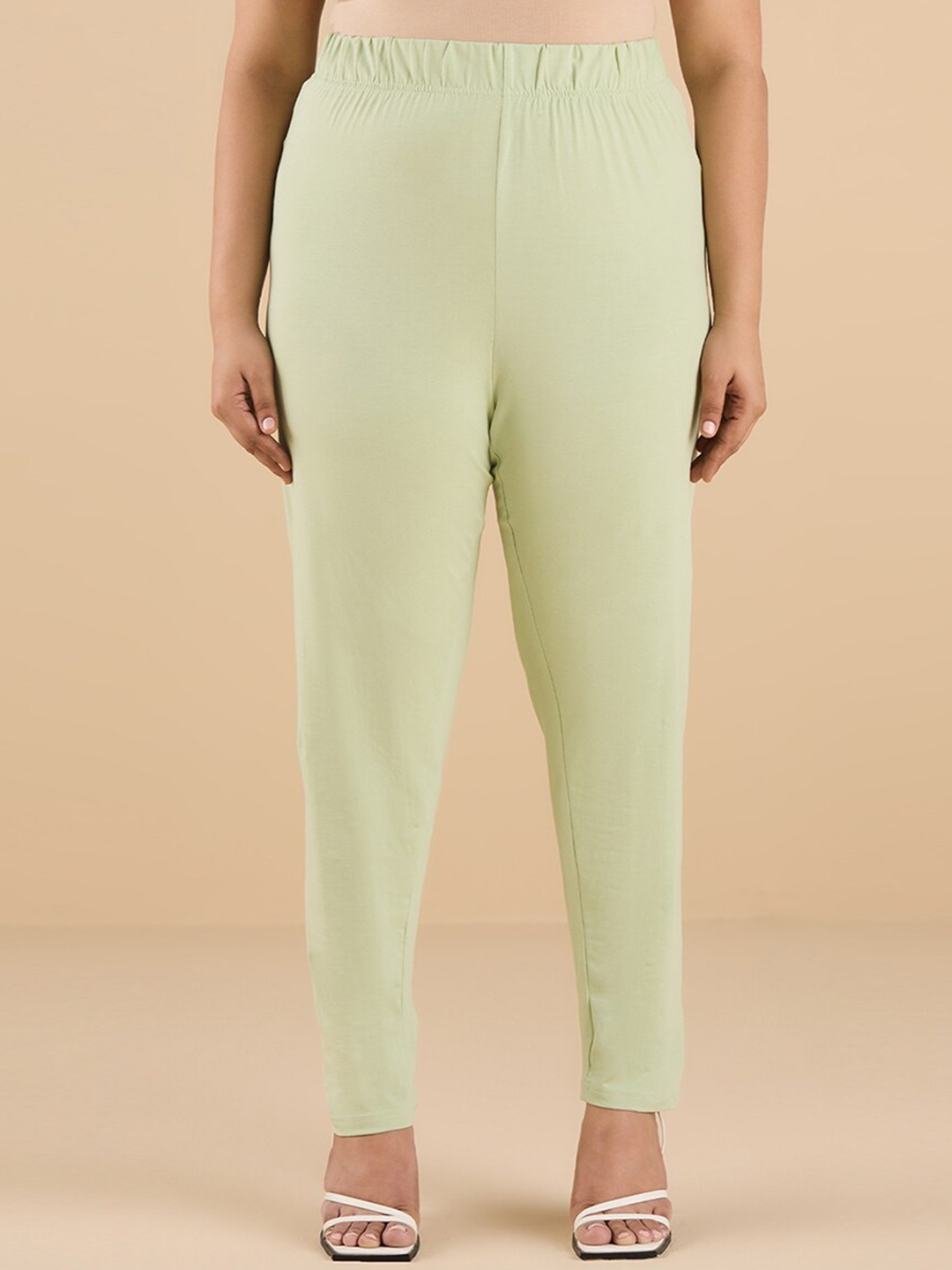 

Big Hello - The Plus Life Ankle Length Leggings, Green