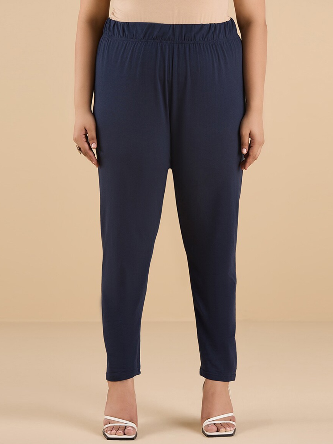 

Big Hello - The Plus Life Ankle Length Leggings, Navy blue