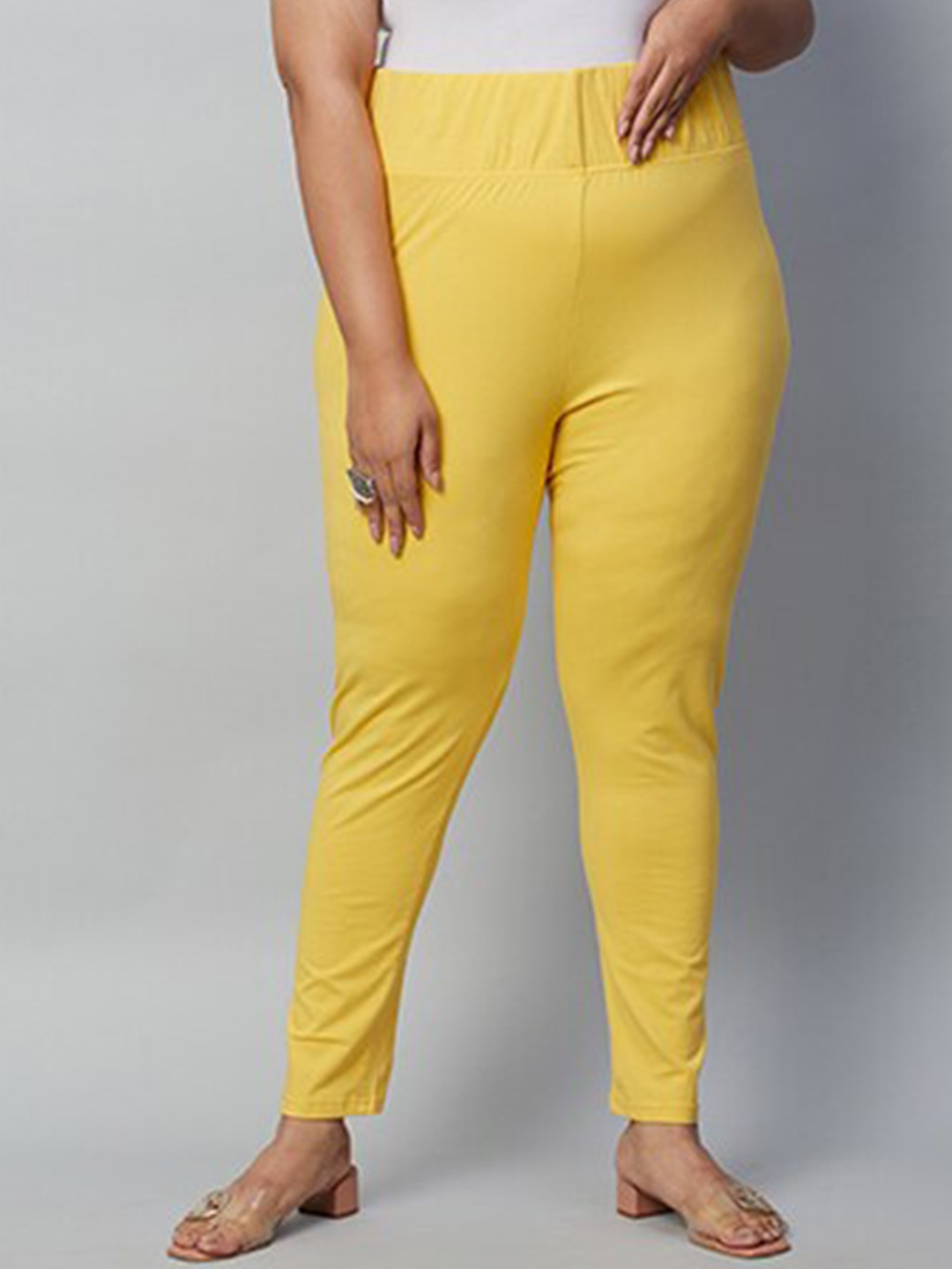 

Big Hello - The Plus Life Ankle Length Leggings, Mustard